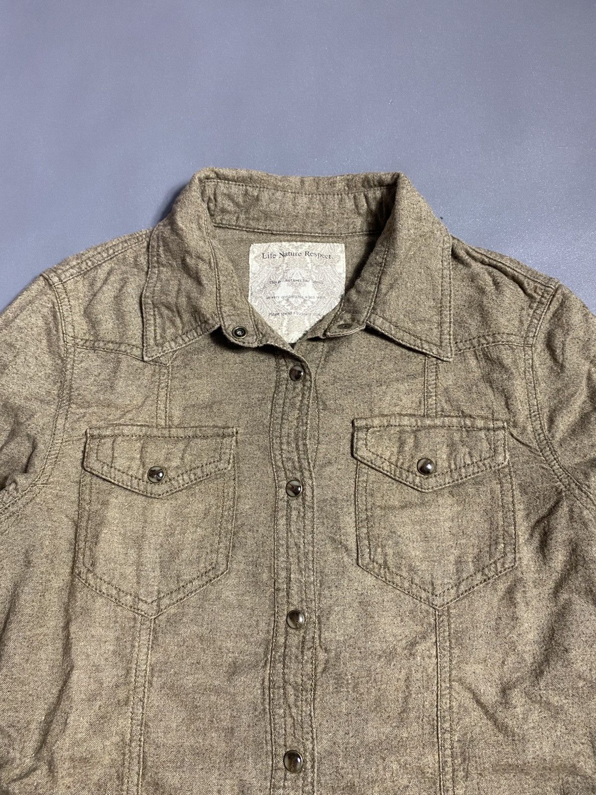 GOA GOA Distressed Button Up Western Shirt Size US S / EU 44-46 / 1 - 3 Thumbnail