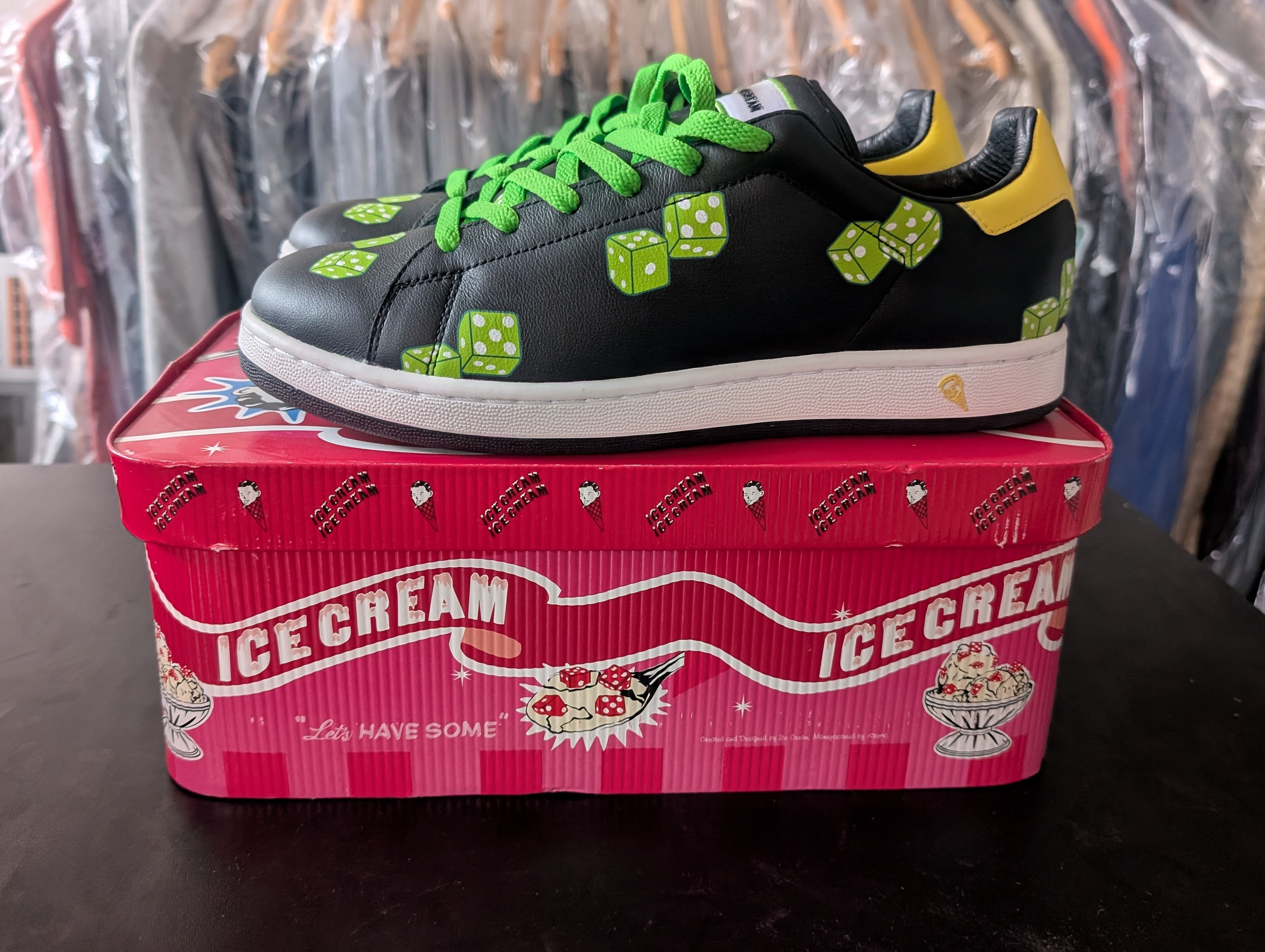 Icecream × Reebok ICE CREAM LOW BLK/GRN/YELLOW Brand New Dead Stock Size US 10 / EU 43 - 1 Thumbnail
