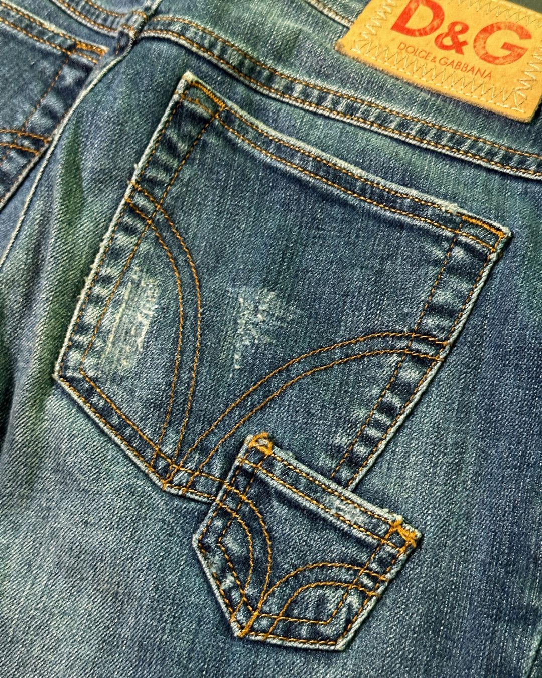 Dolce & Gabbana 90s Stash Pocket Denim Capri Pants Size 28" / US 6 / IT 42 - 8 Thumbnail