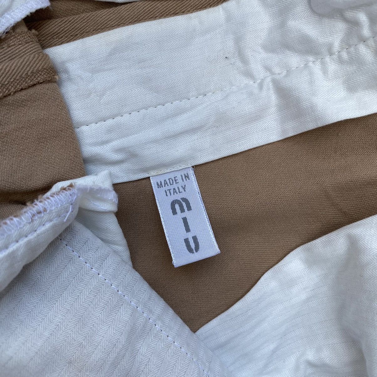 Miu Miu Miu Miu Nude Khaki Casual Pants Size US 31 - 8 Thumbnail