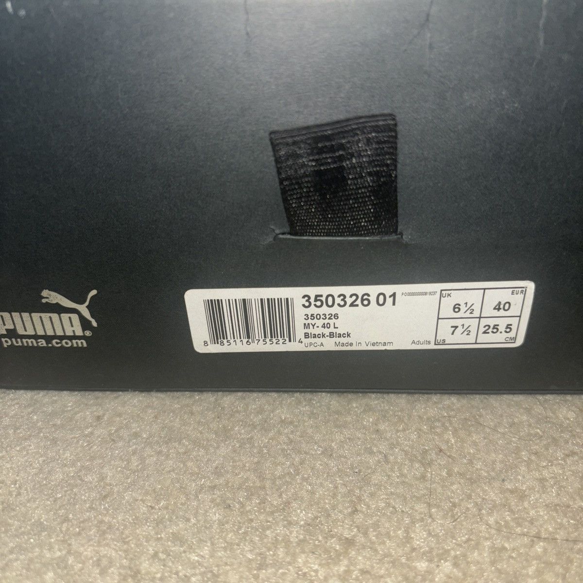 Designer PUMA Mihara Yasuhiro Black Size 7.5 Mens MY-40 SKU 350326-01 Size US 7.5 / EU 40-41 - 8 Thumbnail