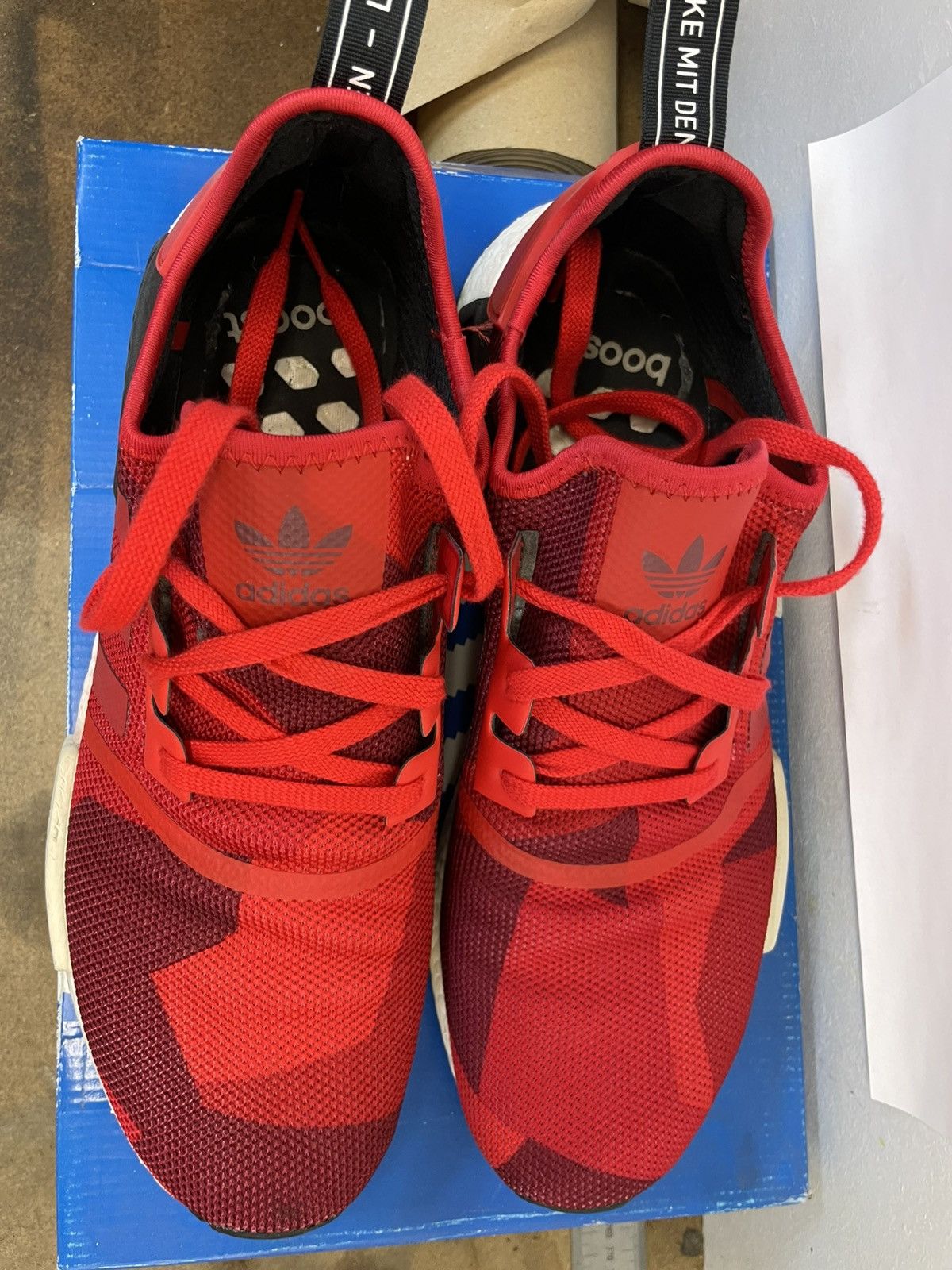 Adidas Adidas NMD R1 red camo US13 | Grailed