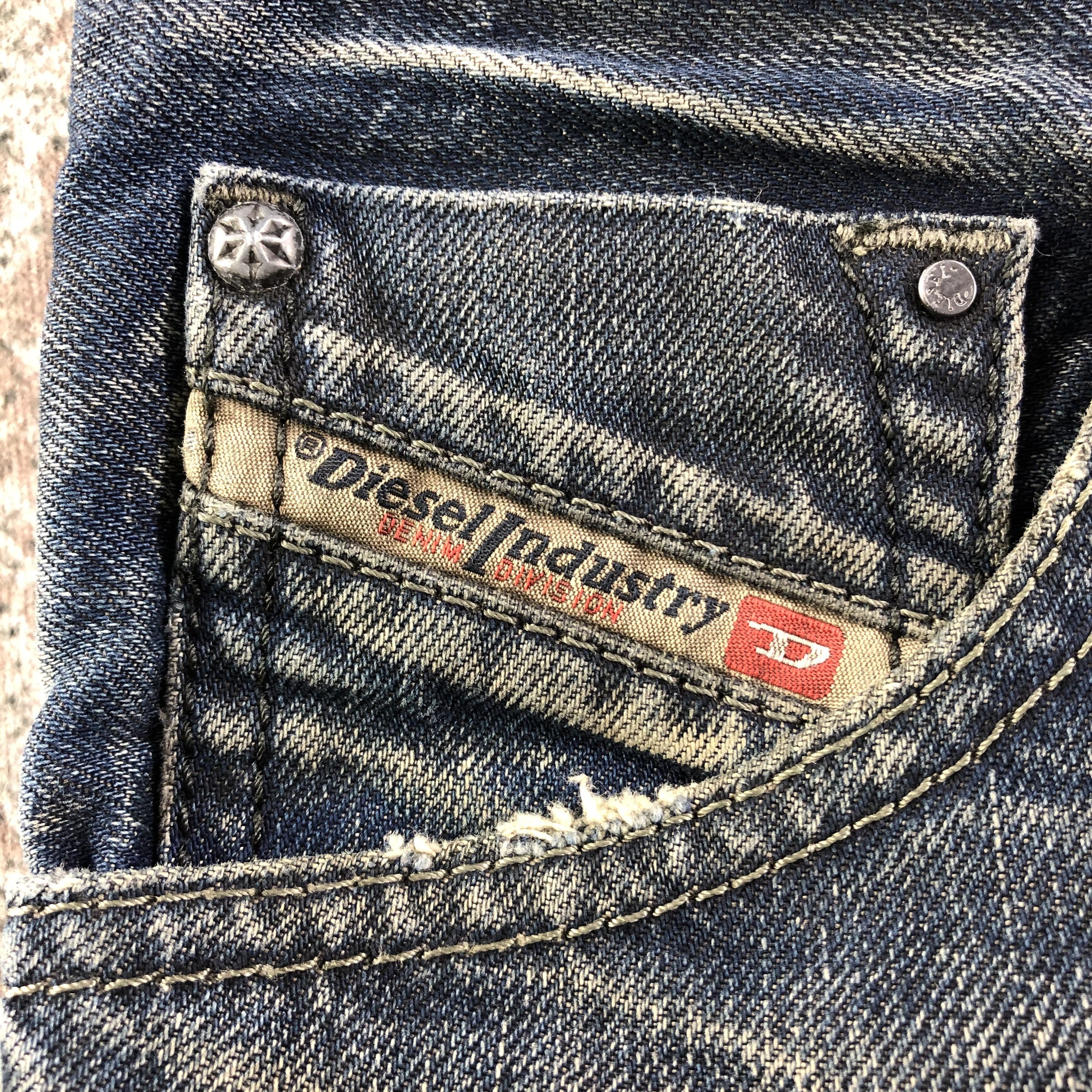Diesel Distress Diesel Jeans Rusty Blue Denim KJ2561 Size US 31 - 9 Thumbnail