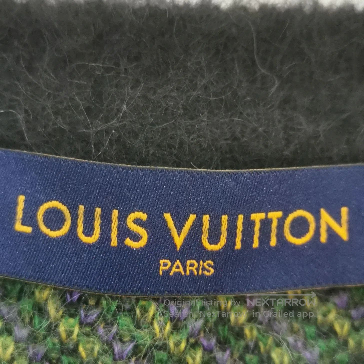 Louis Vuitton Mohair Wool Butterfly Print Crewneck Vest L.