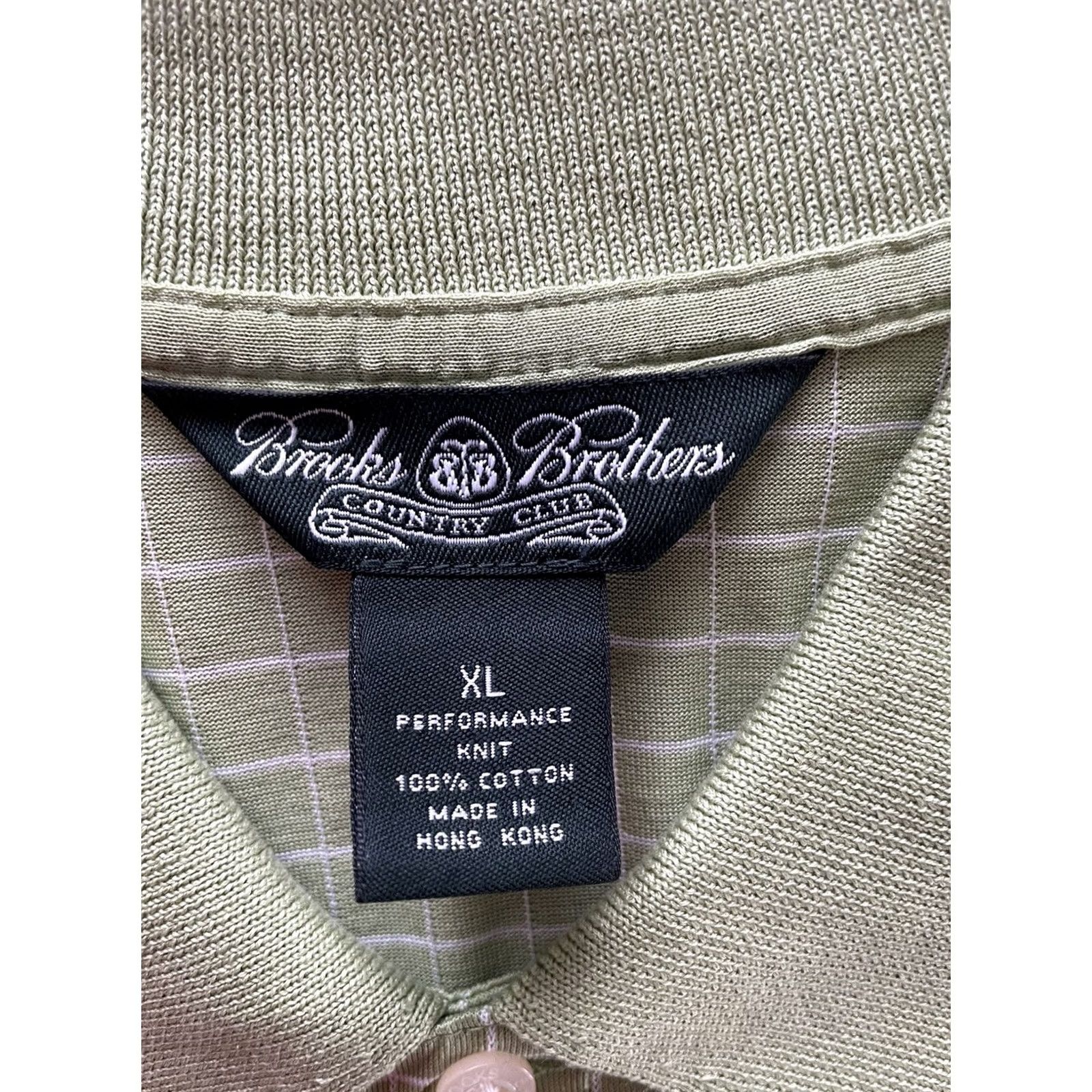 Brooks Brothers VINTAGE Brooks Brothers Country Club Golf Polo Shirt Mens XL Green 100% Cotton Knit Moisture Wicking Breathable Lightweight Logo Performance Polo Golf Size US XL / EU 56 / 4 - 3 Thumbnail