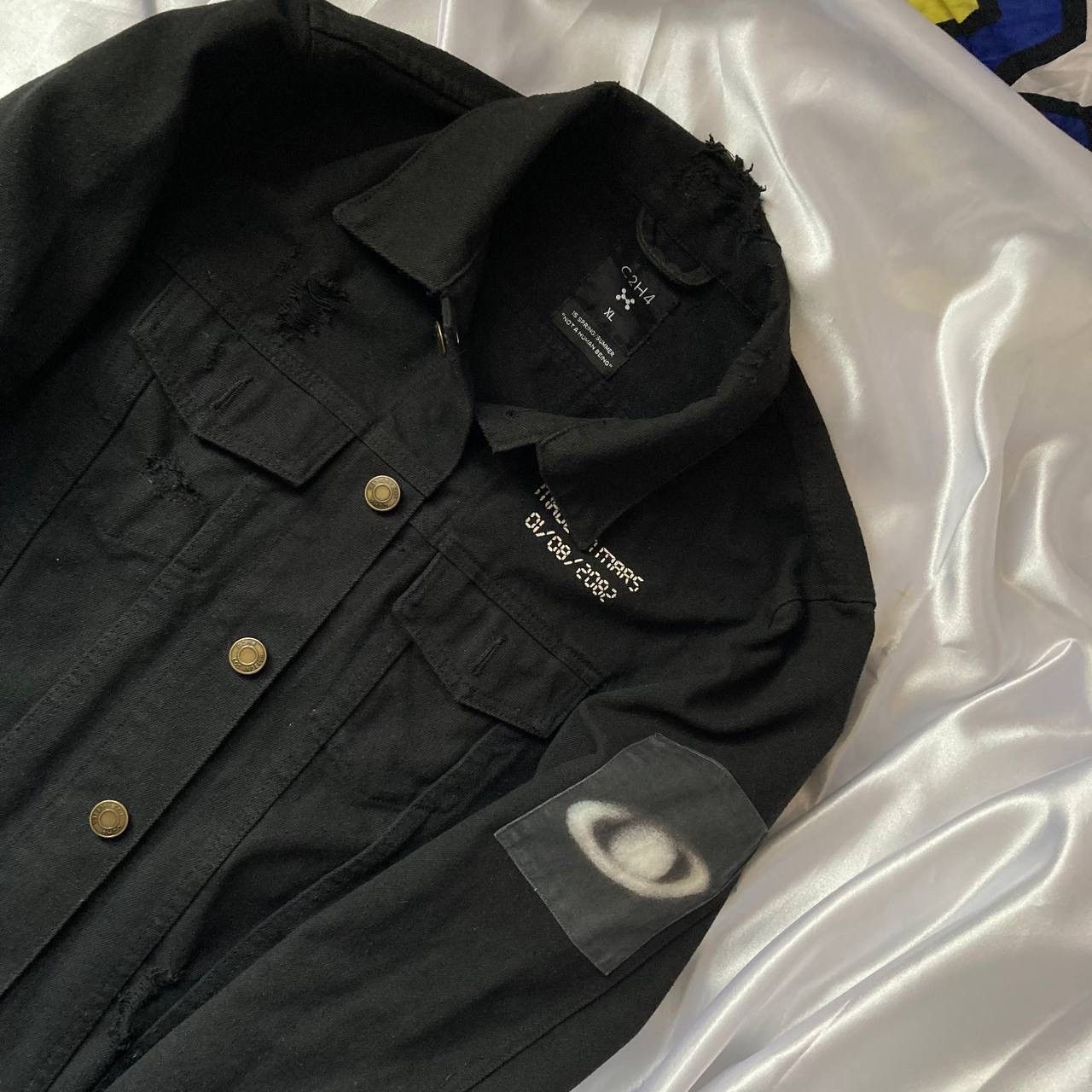 C2H4 × Designer × Vintage Denim Jacket C2H4 Vintage Size US L / EU 52-54 / 3 - 2 Thumbnail
