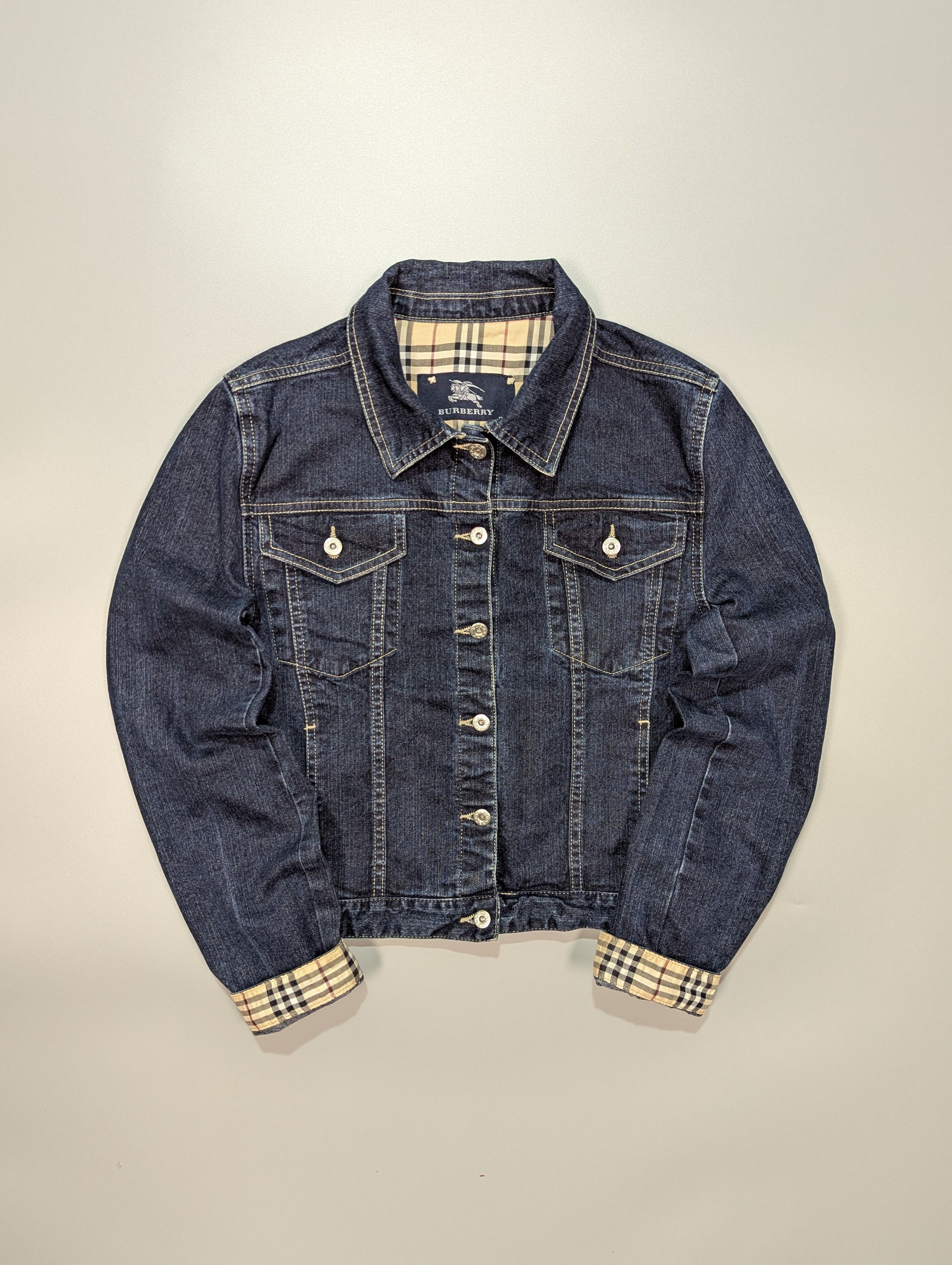 BURBERRY Authentic Childrens Denim Blue Jacket Size 12 Years