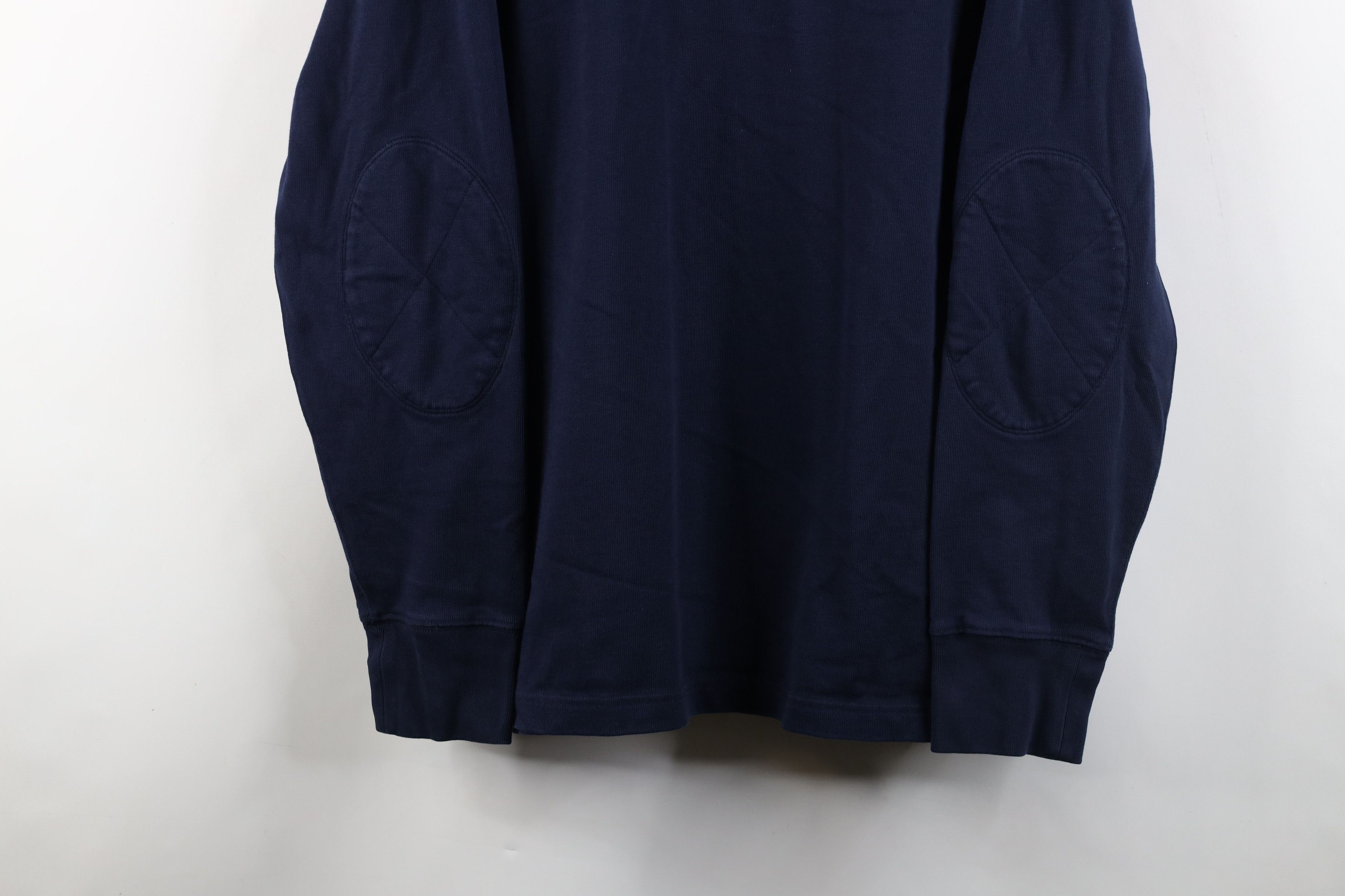 J.Crew × Vintage Vintage J Crew Elbow Patch Half Zip Pullover Sweater Blue Size US XL / EU 56 / 4 - 3 Thumbnail