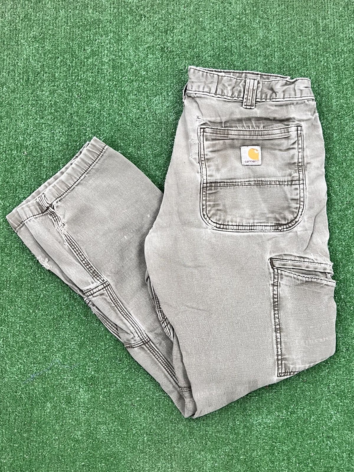 Carhartt Vintage Y2K Carhartt Double Front Relaxed Fit Pants Size US 32 / EU 48 - 1 Thumbnail
