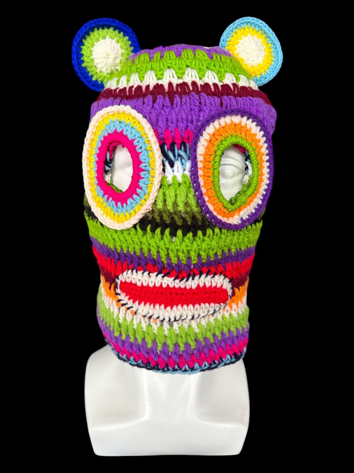 Very Rare Crochet Knitted Handmade Balaclava Masked ☠️☠️