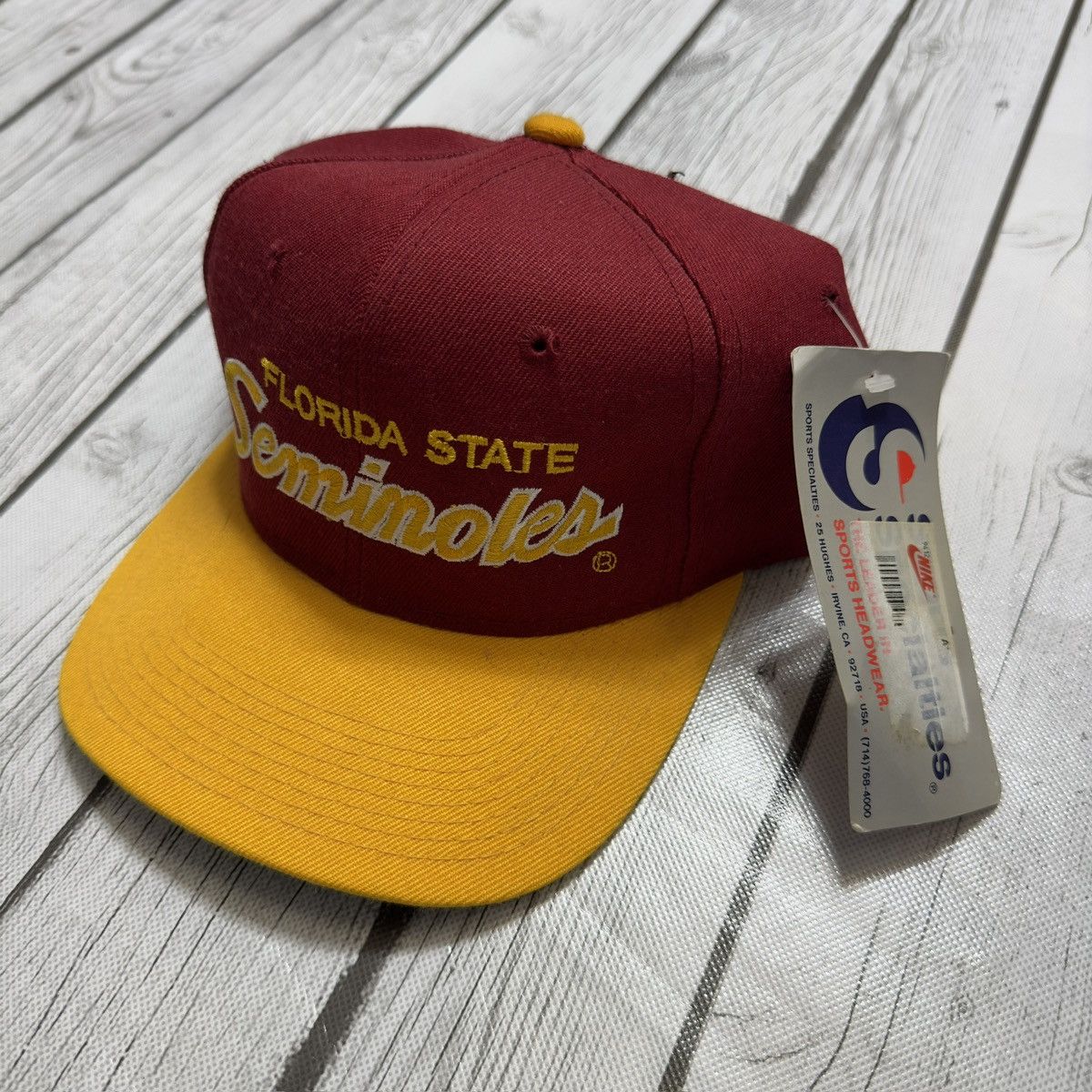 NCAA × Sports Specialties × Vintage Vintage Florida State Seminoles script hat Size ONE SIZE - 2 Thumbnail