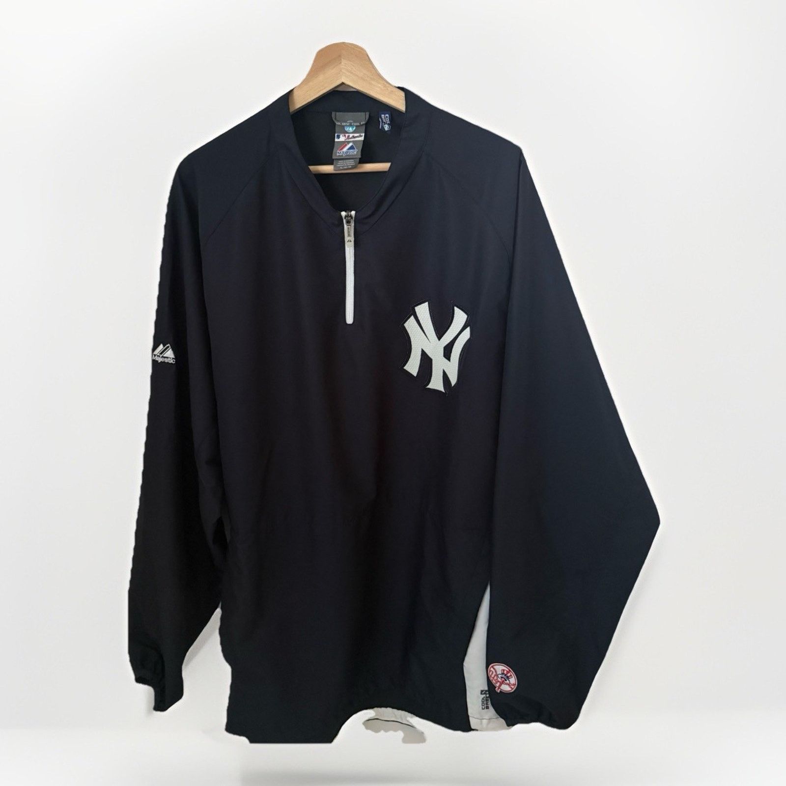 Majestic Majestic NY Yankees Cool Base Windbreaker On Field Jacket Size ONE SIZE - 1 Thumbnail