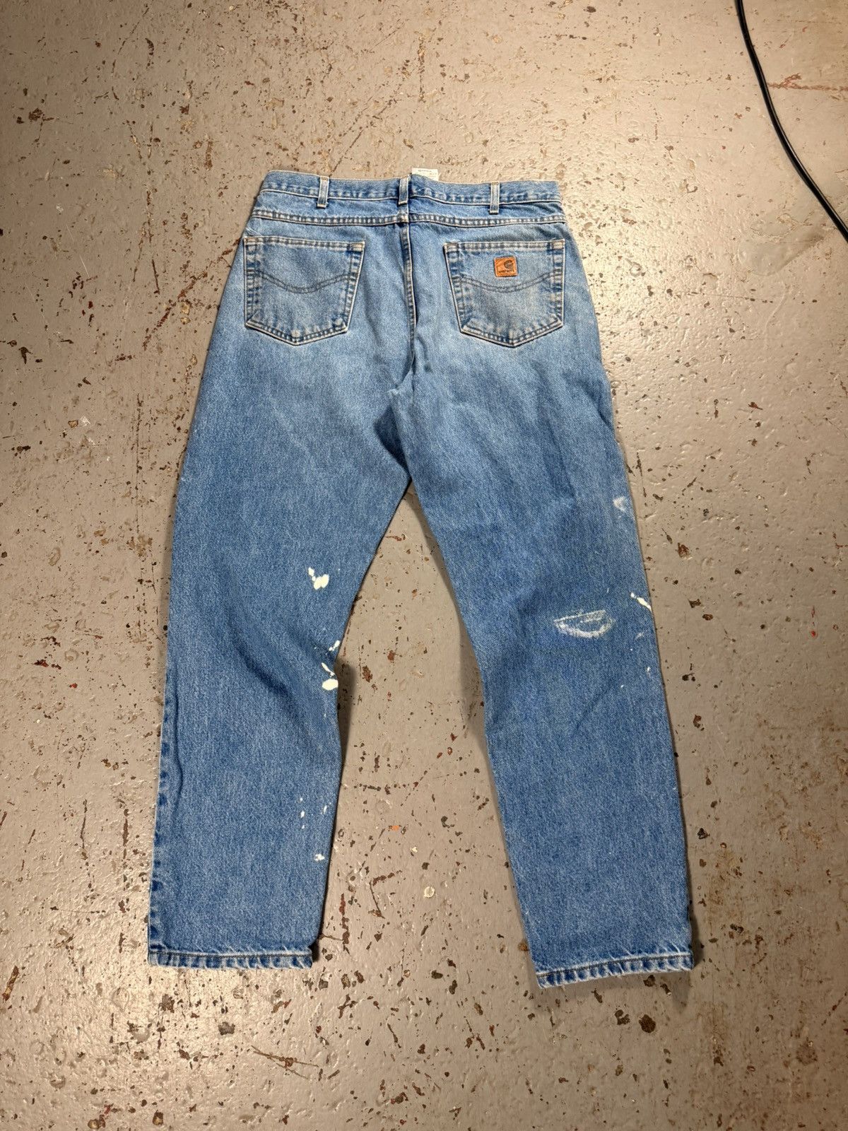 Carhartt Classic Vintage Carhartt Distressed Bleach Stained Denim Size US 34 / EU 50 - 6 Thumbnail