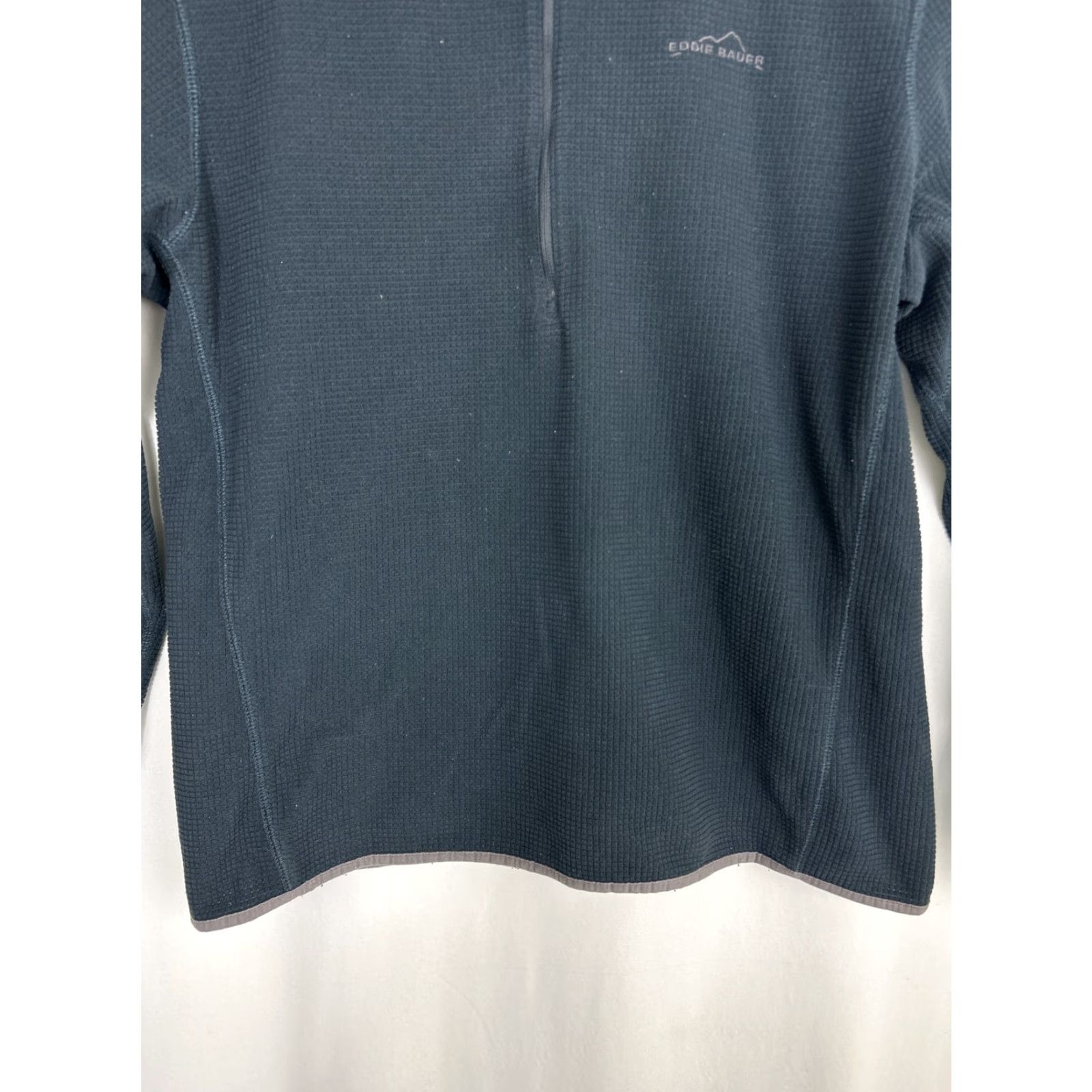 Eddie Bauer Eddie Bauer Pullover Sweater L Navy Blue 1/4 Waffle Polyester Mens L Size US L / EU 52-54 / 3 - 5 Thumbnail