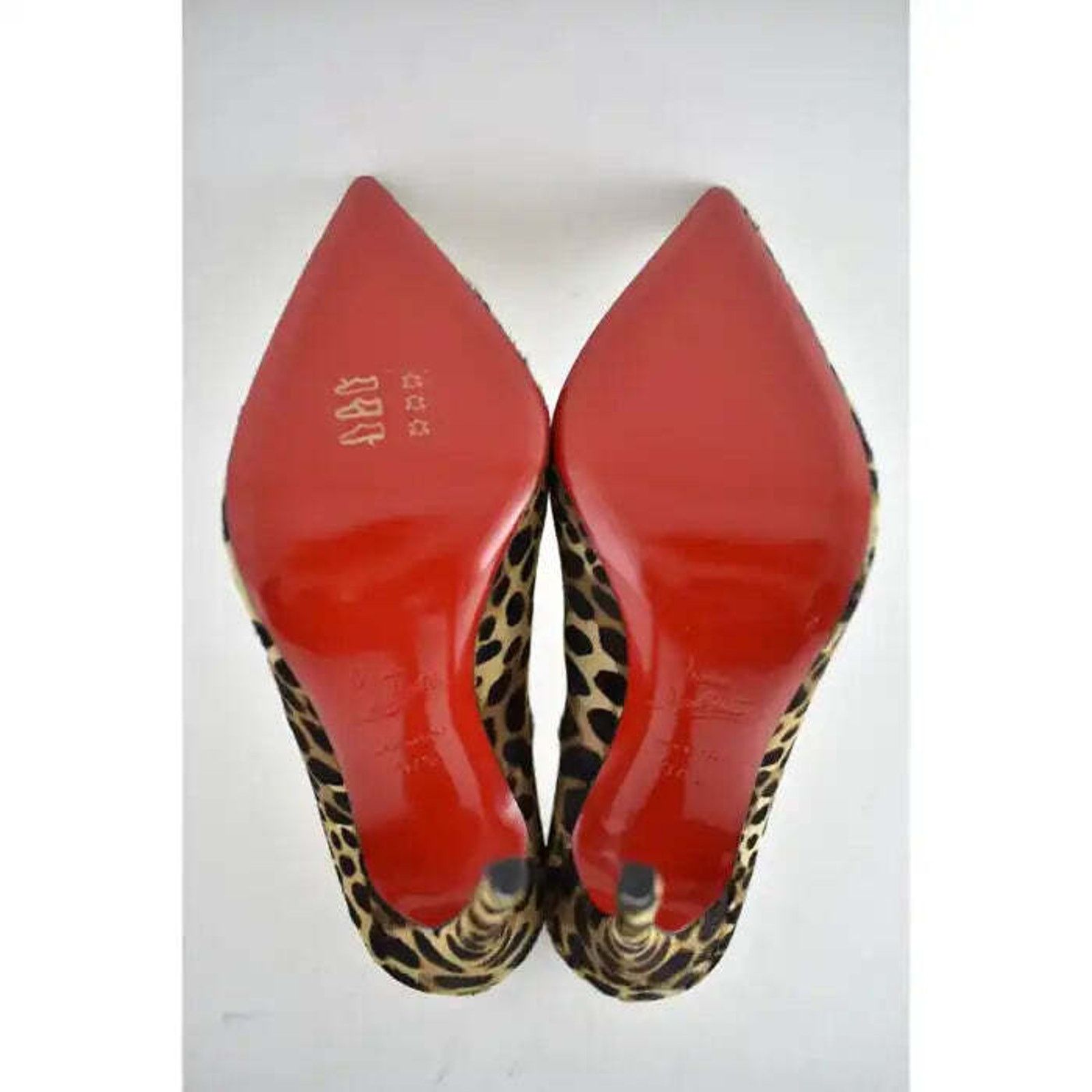Christian Louboutin So Kate 120 Pony Fur Leopard Black Brown Heel Pump 37.5 Size US 7.5 / IT 37.5 - 12 Thumbnail