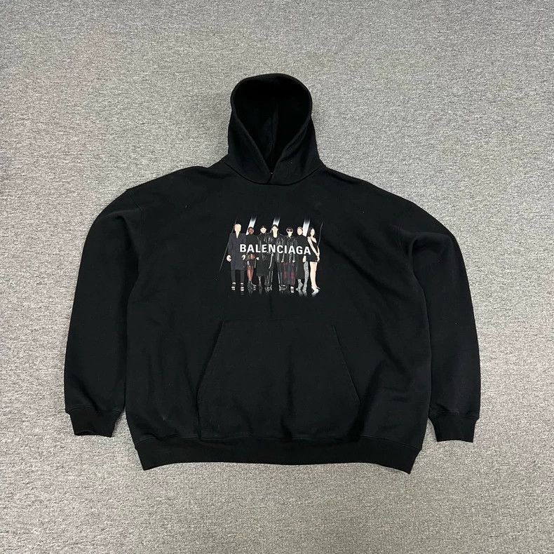 Balenciaga Balenciaga Tiantuan Portrait Hoodie 2501-Nextarrow Size US XXS / EU 40 - 1 Thumbnail