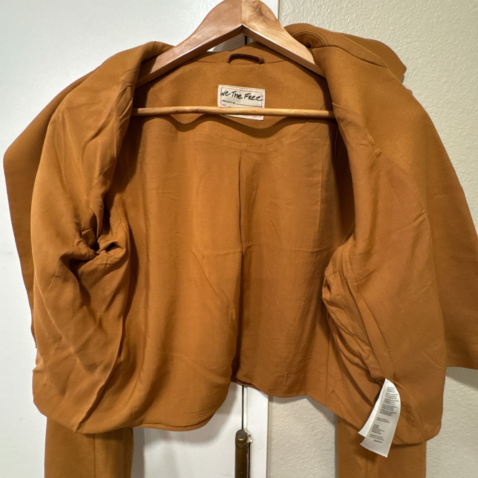 Free People Free People Block Party Crop Blazer Amber Large NWT Size L / US 10 / IT 46 - 9 Thumbnail