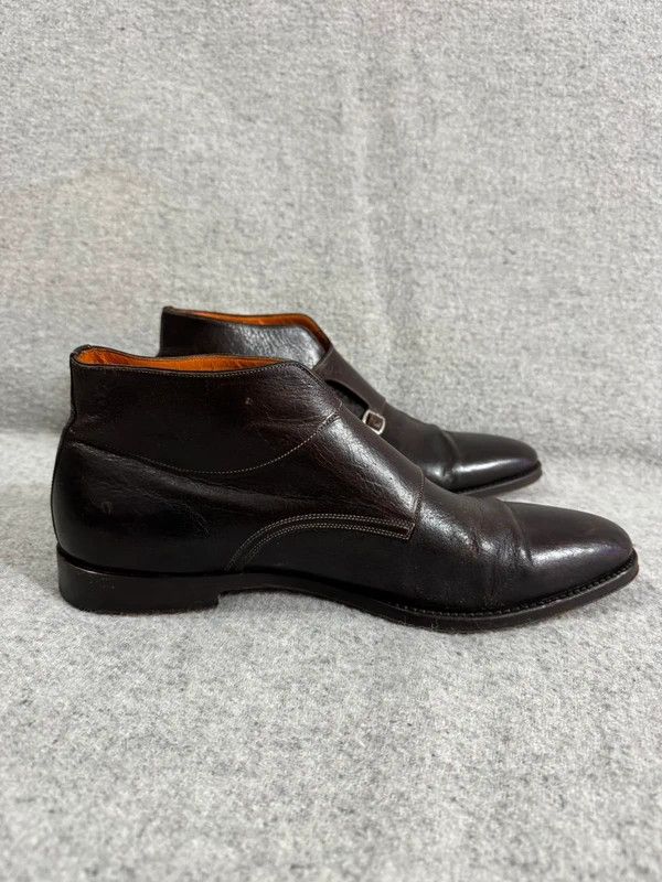 Santoni Santoni Double Monk Strap Boots Leather 9 43 Brown Size US 10 / EU 43 - 3 Thumbnail