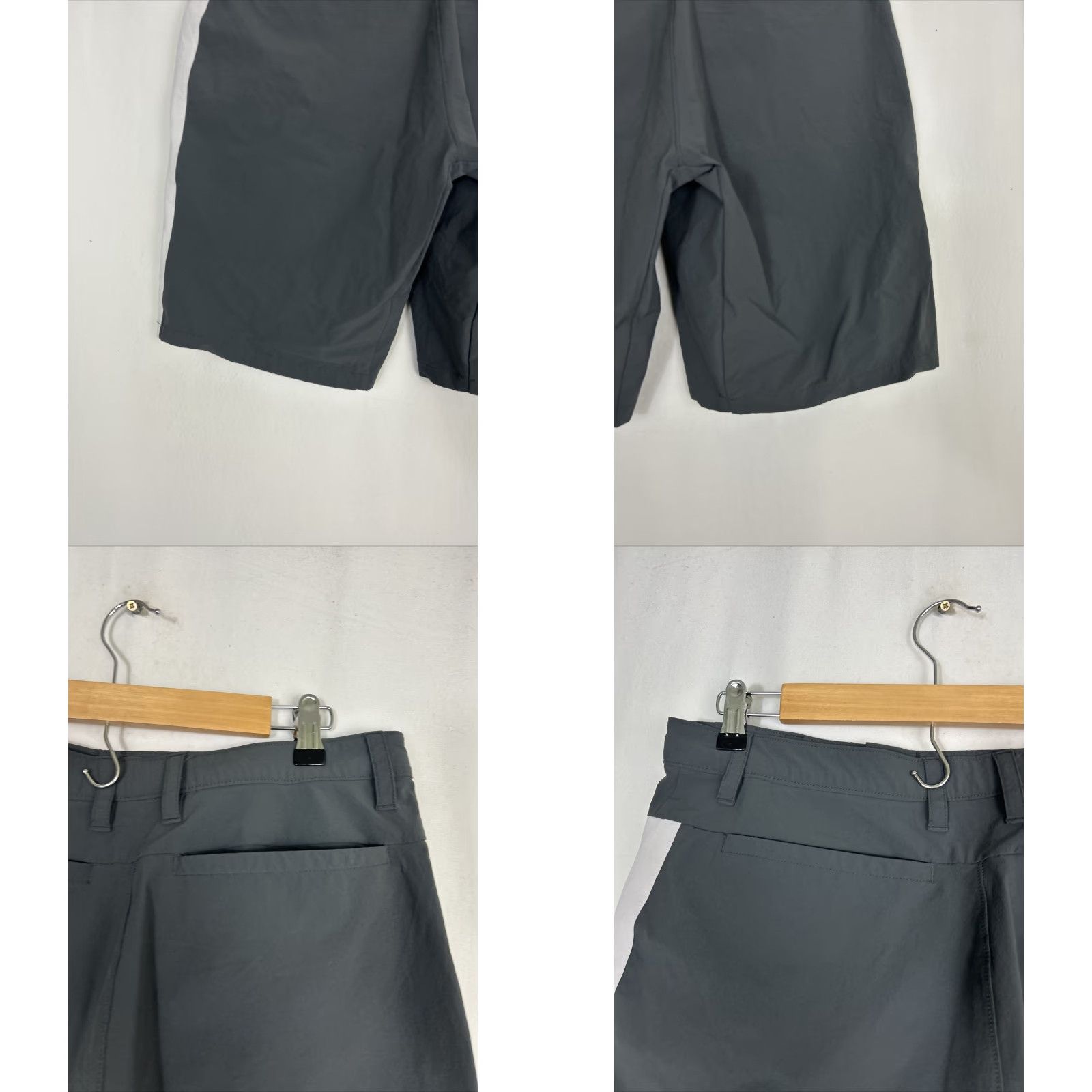 Oakley Oakley Mens Activewear Shorts Gray White Striped Regular 32x9.5 Size 32 Athletic Sports Mens Regular fit Size US 32 / EU 48 - 8 Thumbnail