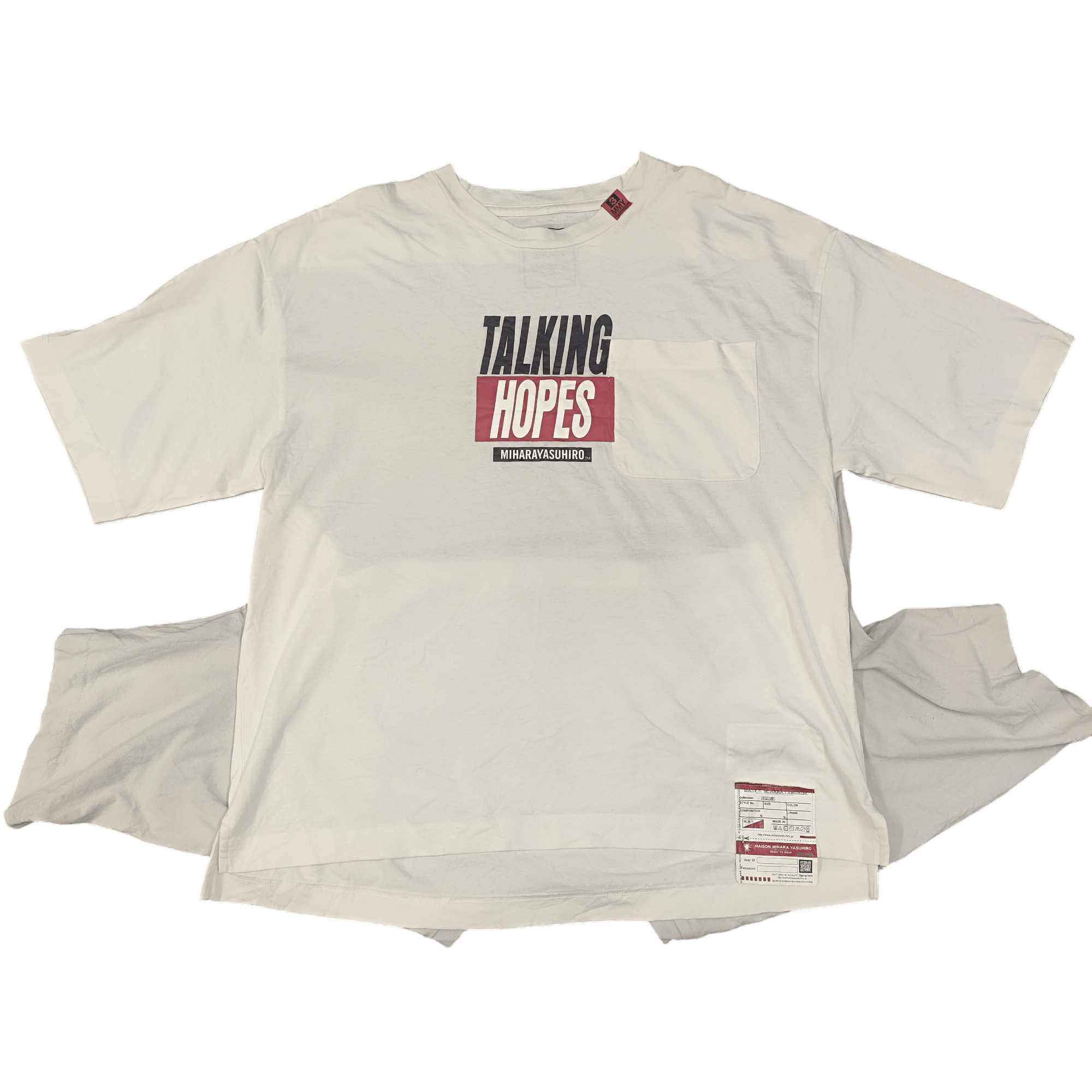 Japanese Brand × Maison MIHARA YASUHIRO Maison Miharayasuhiro "Double" T-shirt Unique Design Size US L / EU 52-54 / 3 - 1 Thumbnail