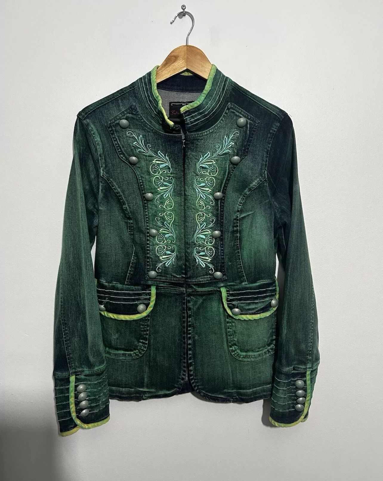Other Beatrice Von Tresckow Jacket Size 12 Green Embroidered Size M / US 6-8 / IT 42-44 - 1 Thumbnail