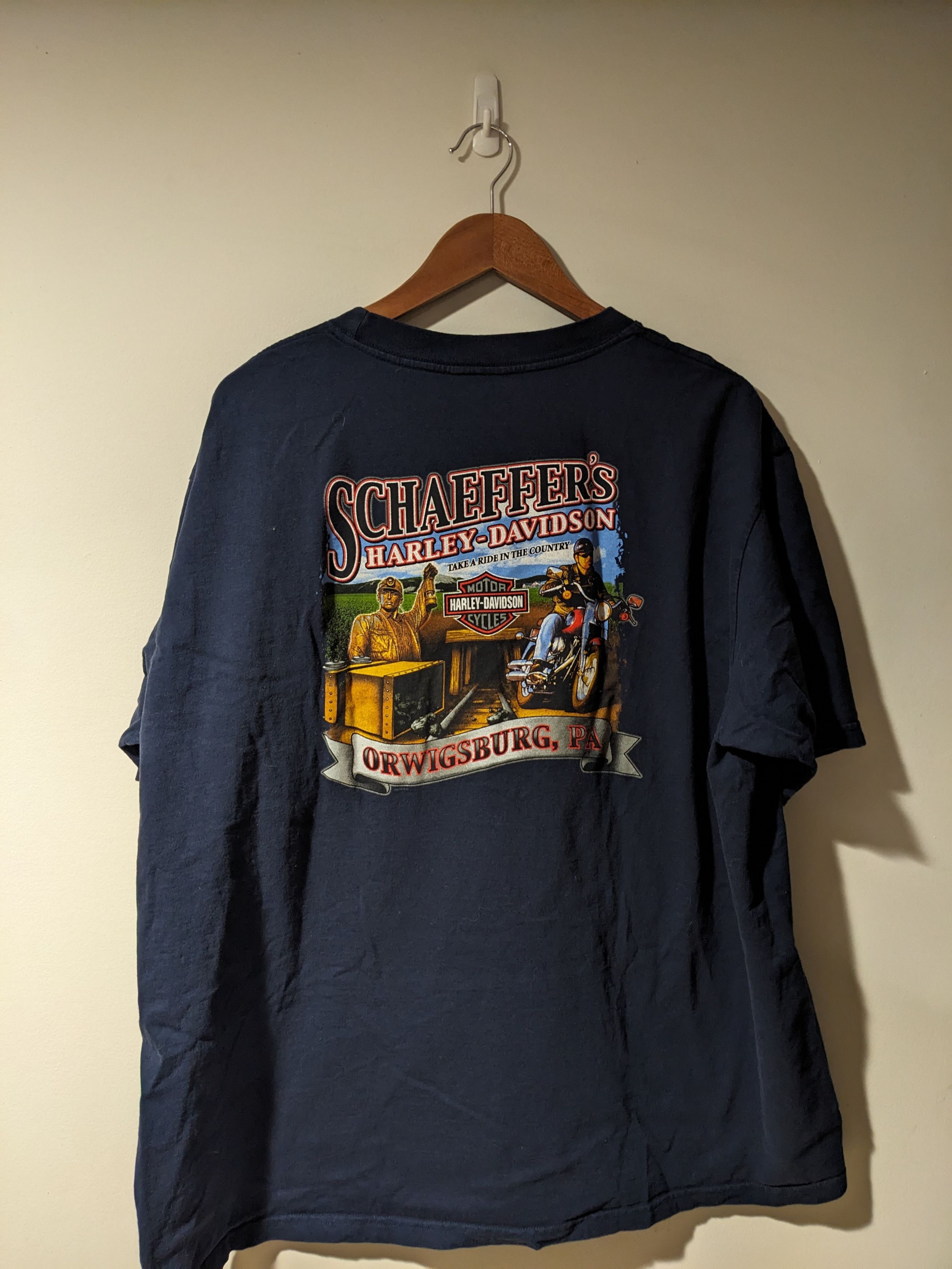Harley Davidson × Vintage Vintage 2006 Harley-Davidson Motorcycle Country Farm T-Shirt Size US XXL / EU 58 / 5 - 1 Thumbnail