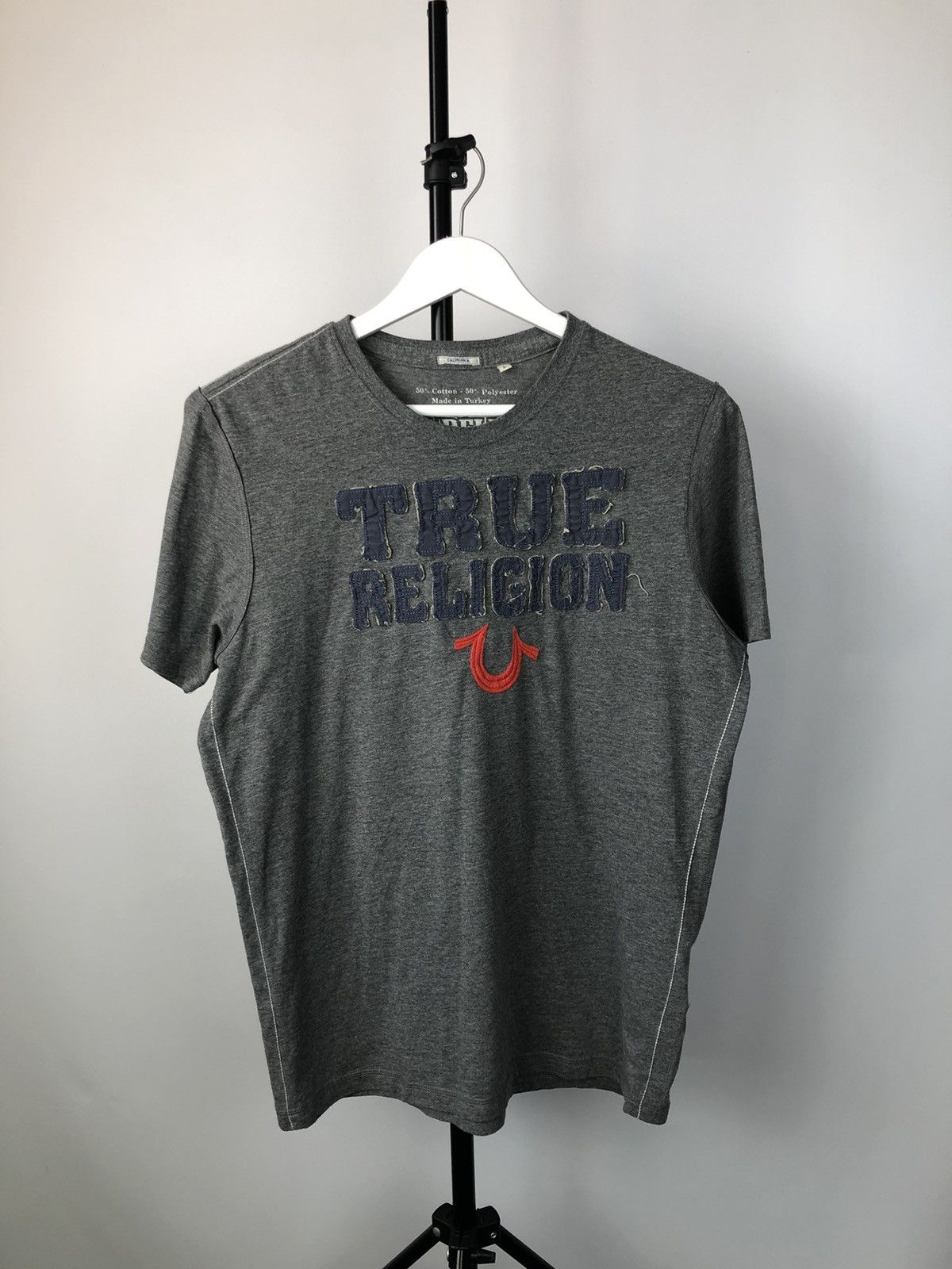Japanese Brand × True Religion True Religion T Shirt Grey Rap Chief Keef Big Logo Y2K Size US L / EU 52-54 / 3 - 1 Thumbnail