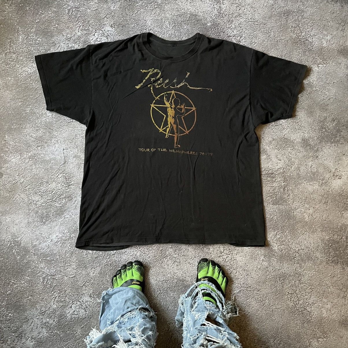 Vintage Vintage 90s Rush Graphic Tee Sun Faded Grunge Baggy Slim XXL Size US XXL / EU 58 / 5 - 1 Thumbnail