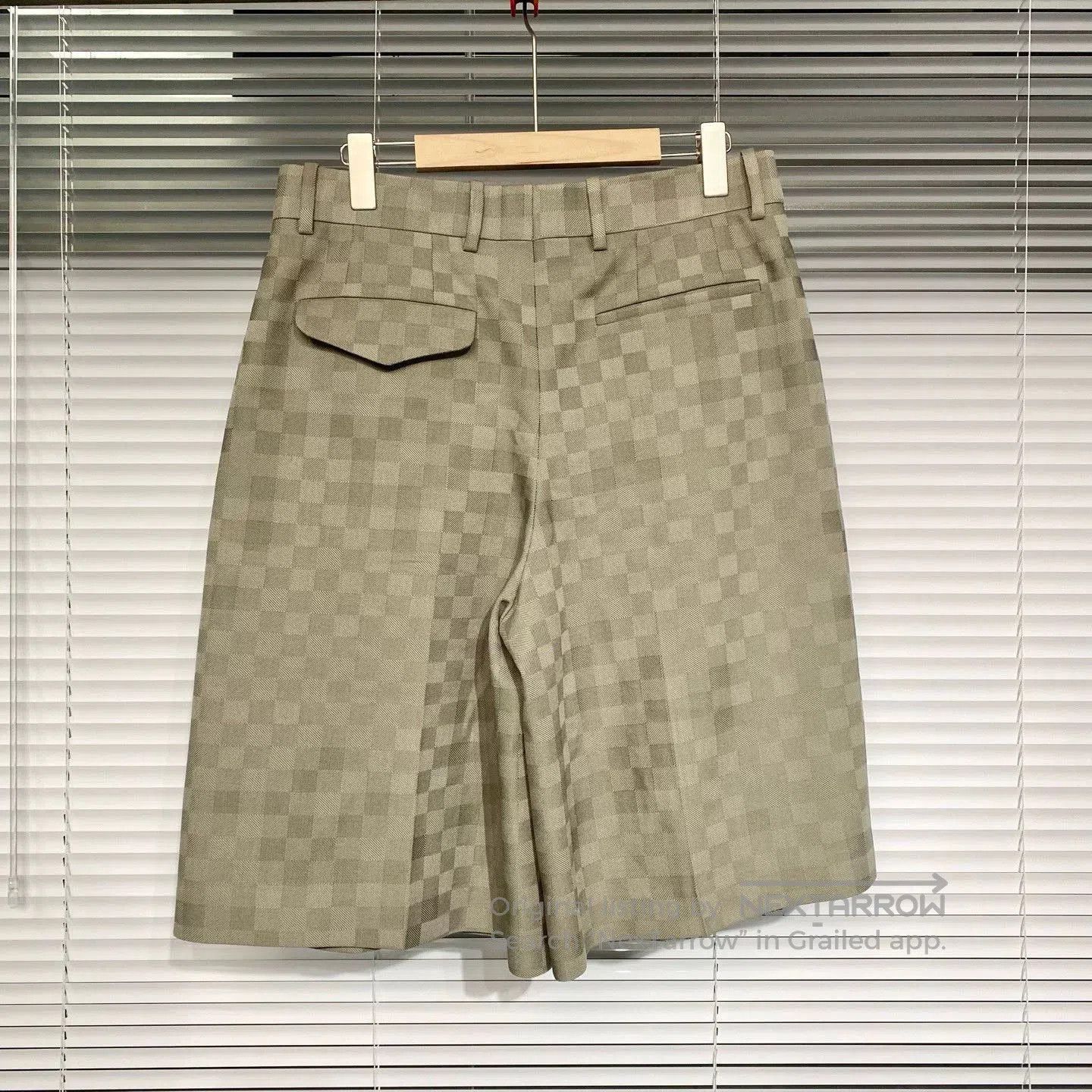 Louis Vuitton LV Pharrell Williams Damier Green Shorts. Size US 32 / EU 48 - 2 Thumbnail