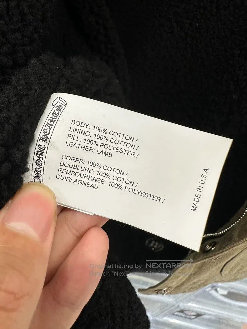 Chrome Hearts CHROME HEARTS Size XL Cashmere inner tank khaki tooling jac Size US XL / EU 56 / 4 - 8 Thumbnail