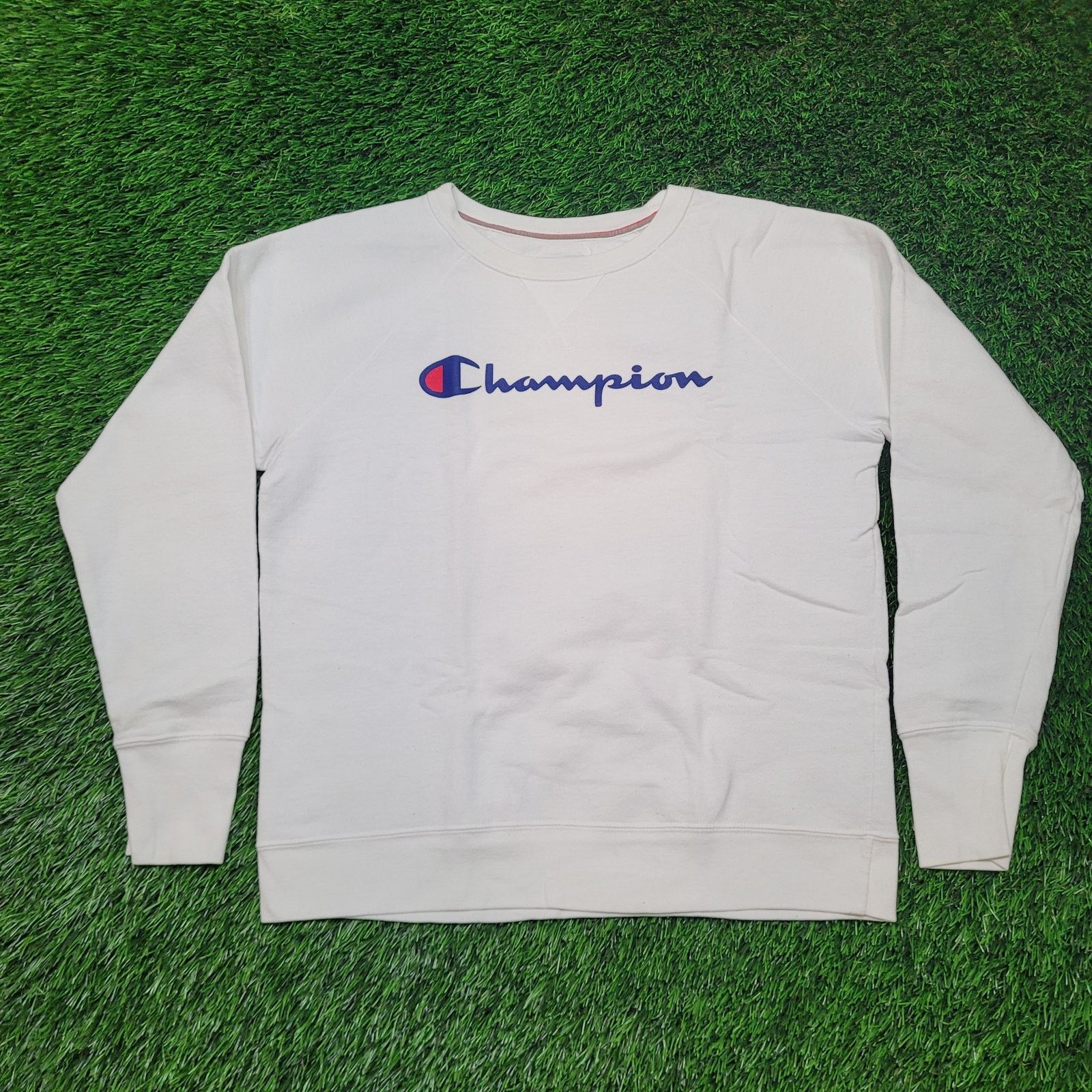 Champion Champion Script Logo Sweatshirt Medium (Tag Large) Y2K Style Size US M / EU 48-50 / 2 - 1 Thumbnail