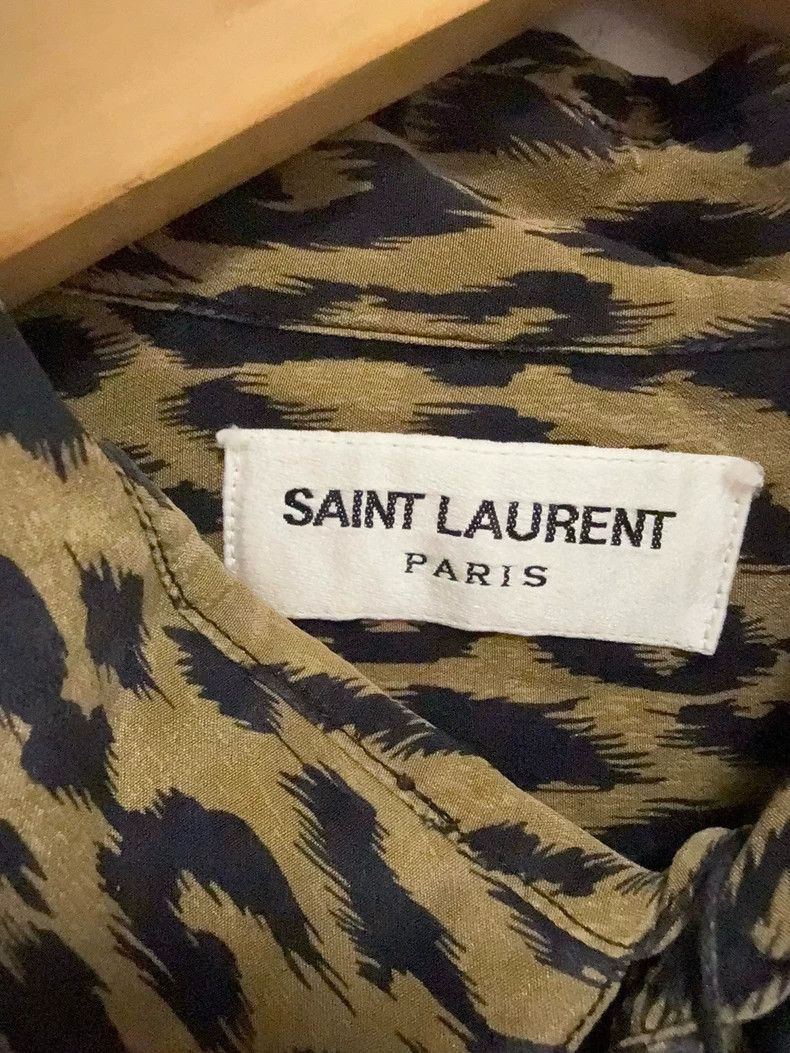 Saint Laurent Paris Saint Laurent Leopard Print Shirt- Size US M / EU 48-50 / 2 - 3 Thumbnail