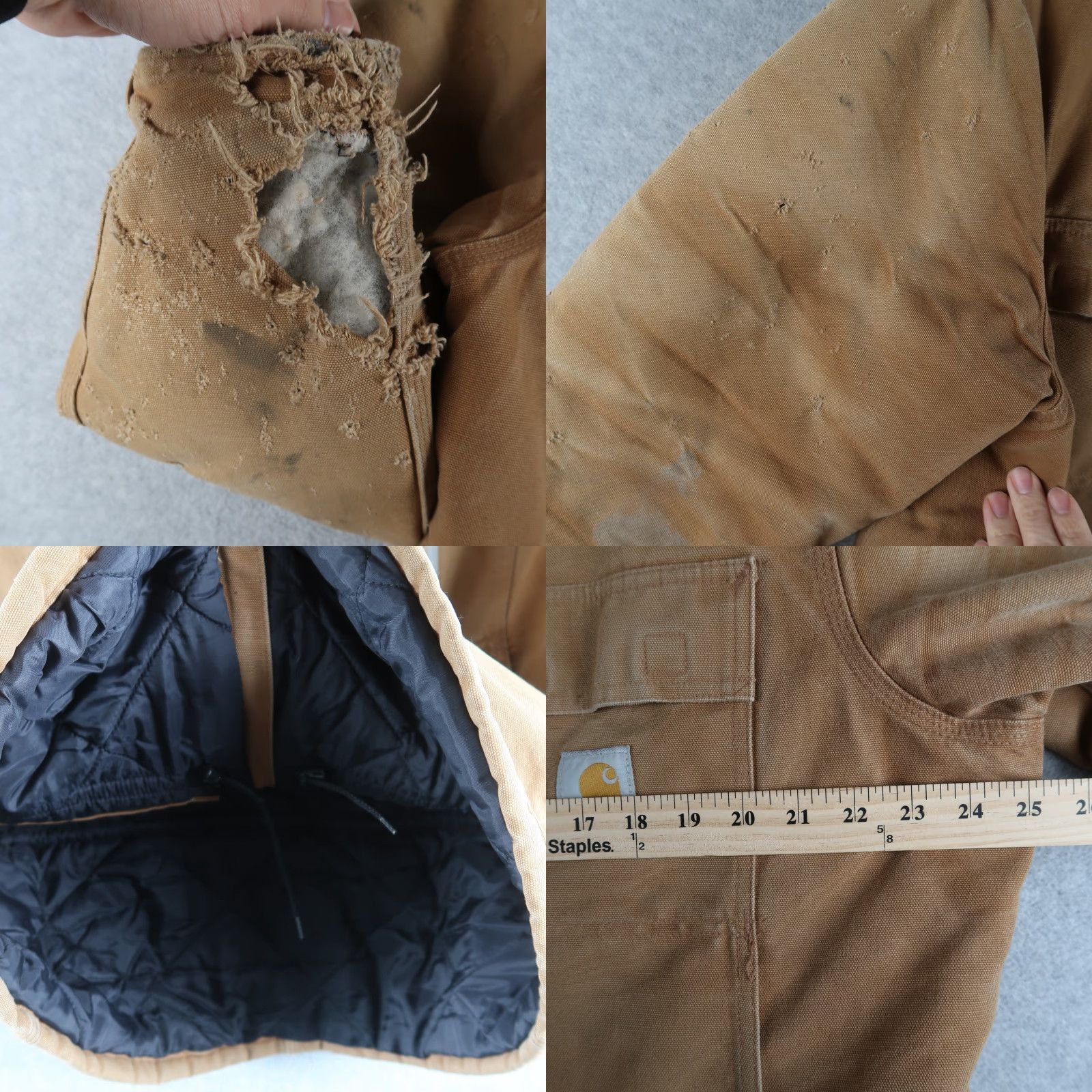 Carhartt VINTAGE Carhartt Jacket Men L/XL Brown Arctic Quilt Lined Chore Coat Size US L / EU 52-54 / 3 - 9 Thumbnail