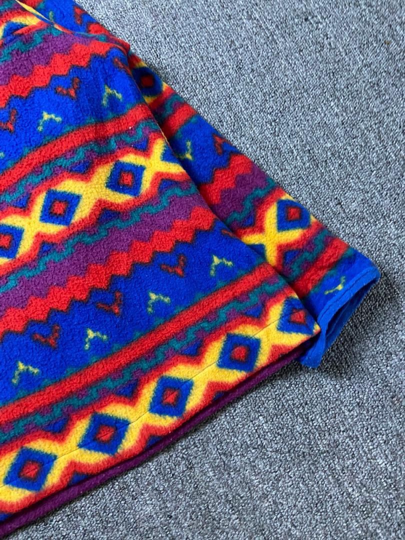 Japanese Brand Discovery Bay Aztec Half Button Fleece Pullover (190) Size US M / EU 48-50 / 2 - 10 Thumbnail