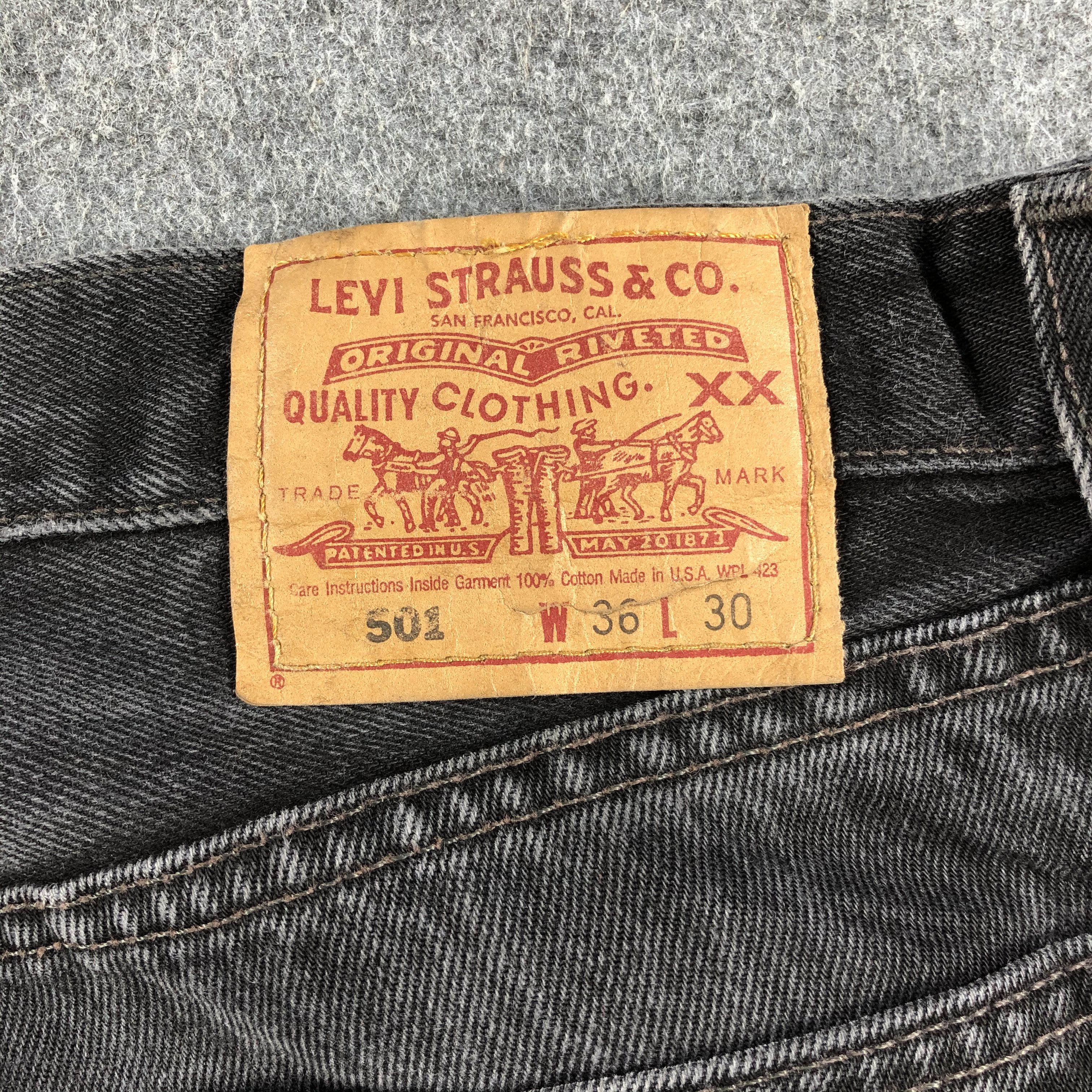 Levi's Vintage 90s Levis 501 Earth Tone Jeans-J1553 Size US 35 - 5 Thumbnail