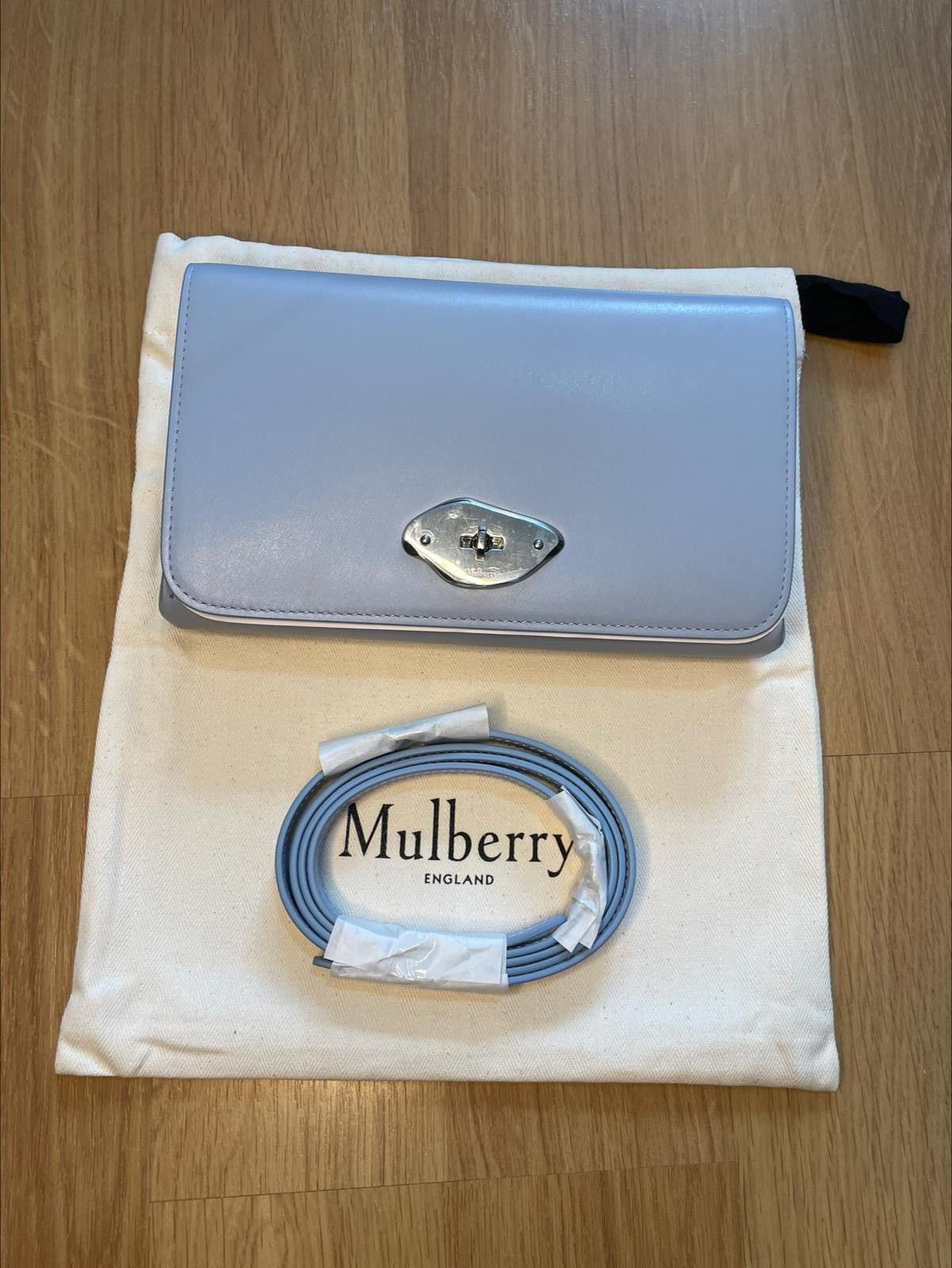 Mulberry Mulberry Lana Crossbody Poplin Blue Bag Size ONE SIZE - 10 Thumbnail