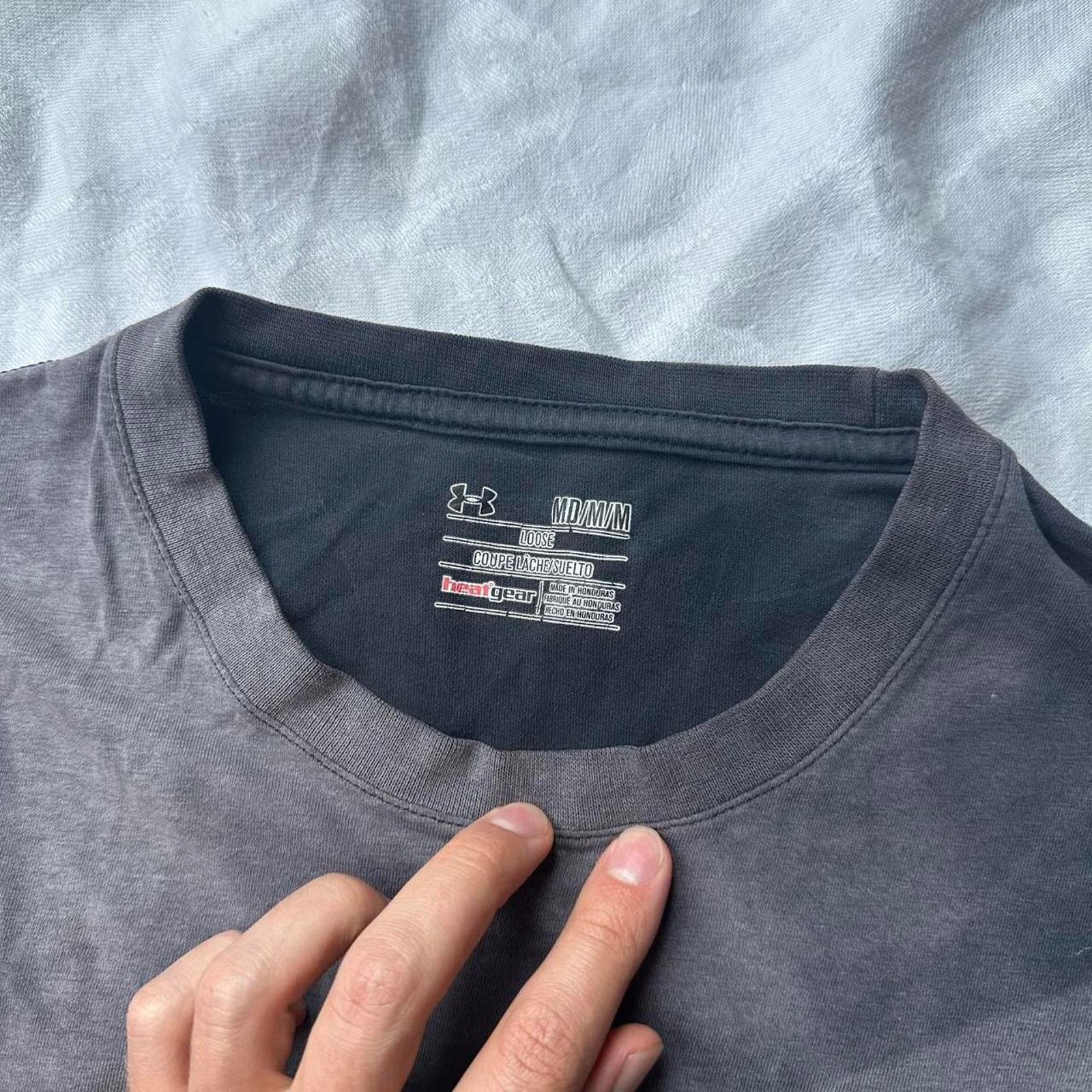Under Armour × Vintage Vintage Y2K Thrashed Sun Faded Under Armour Longsleeve Shirt Size US M / EU 48-50 / 2 - 6 Thumbnail