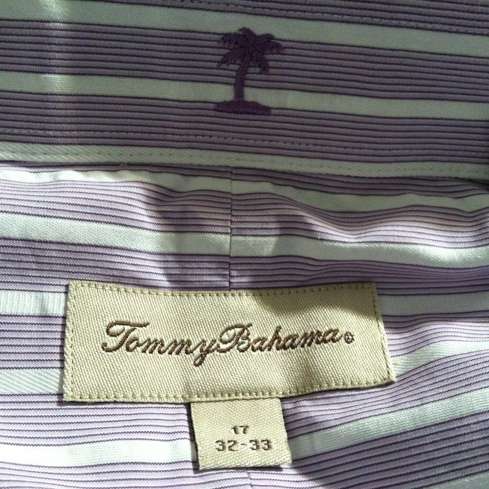 Tommy Bahama TOMMY BAHAMA MENS COTTON BUTTON DOWN CASUAL SHIRT 17/32-33 Size US XL / EU 56 / 4 - 5 Thumbnail