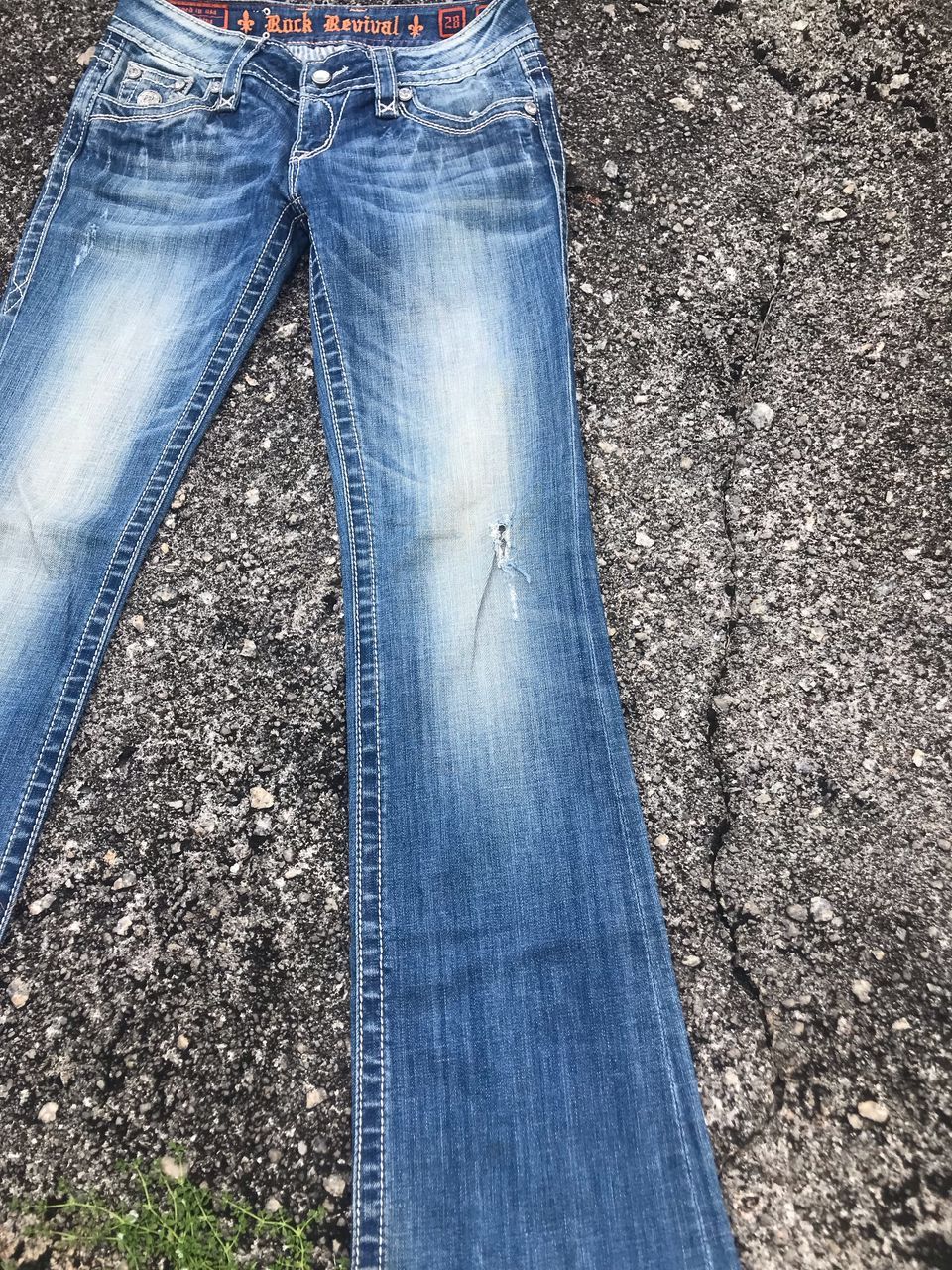 Hysteric Glamour × Le Grande Bleu (L.G.B.) × Rock Revival Y2k Rock Revival distressed flared jeans Size US 28 / EU 44 - 15 Thumbnail