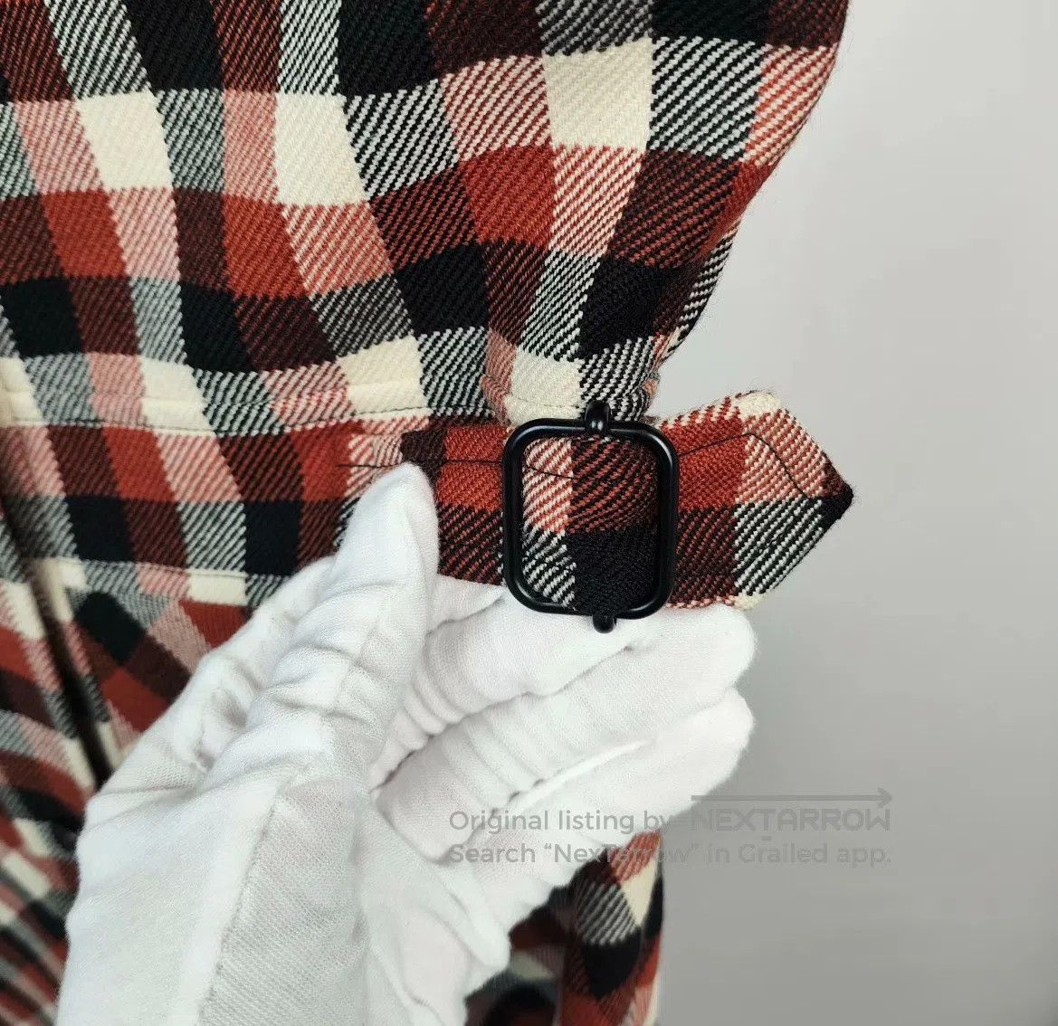 Dior Dior Black and red plaid long woolen dress| Size XXS / US 00 / IT 34 - 3 Thumbnail