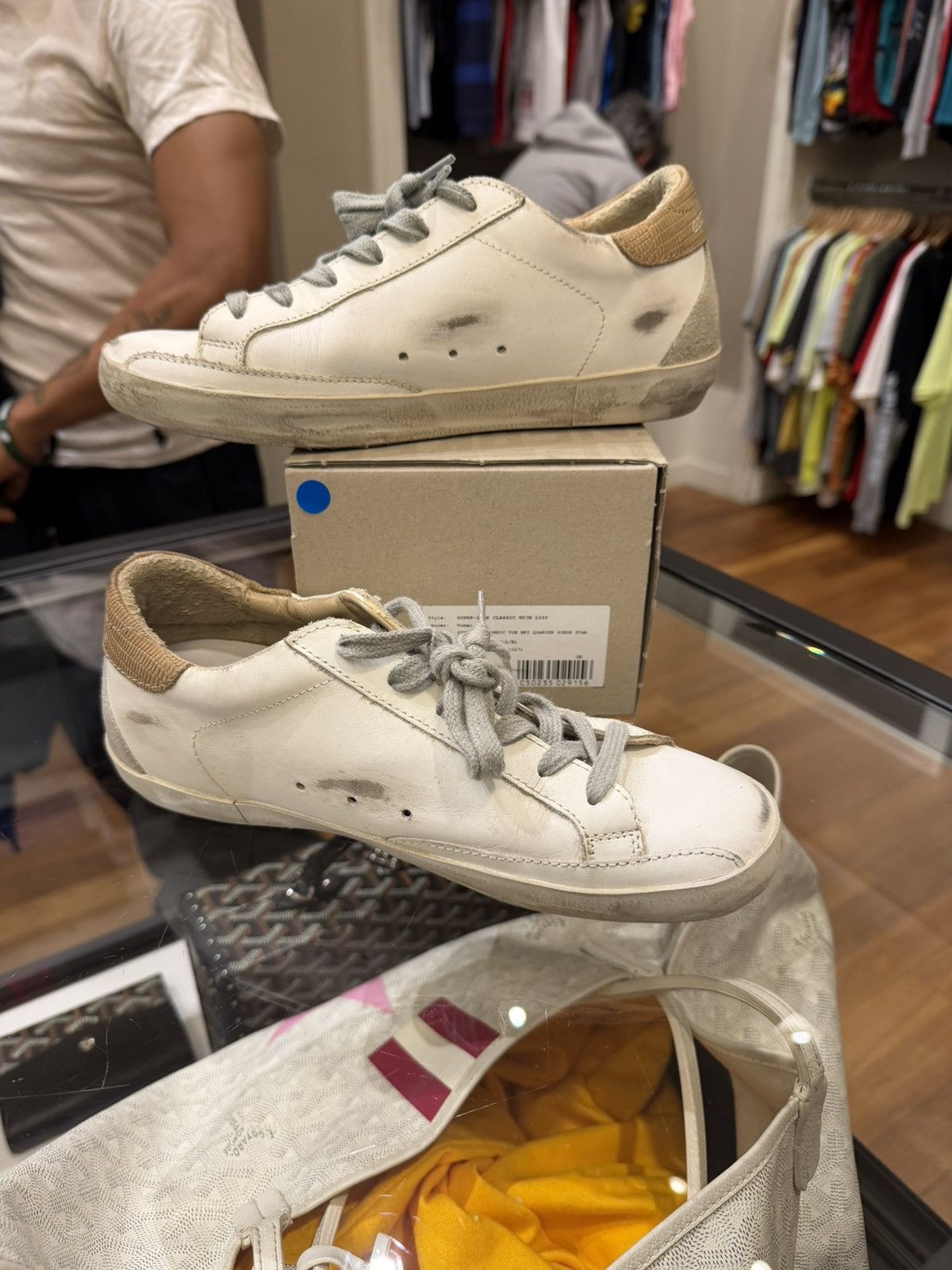 Golden Goose Golden Goose SuperStar Low Top -White Beige Size US 7 / IT 37 - 2 Thumbnail