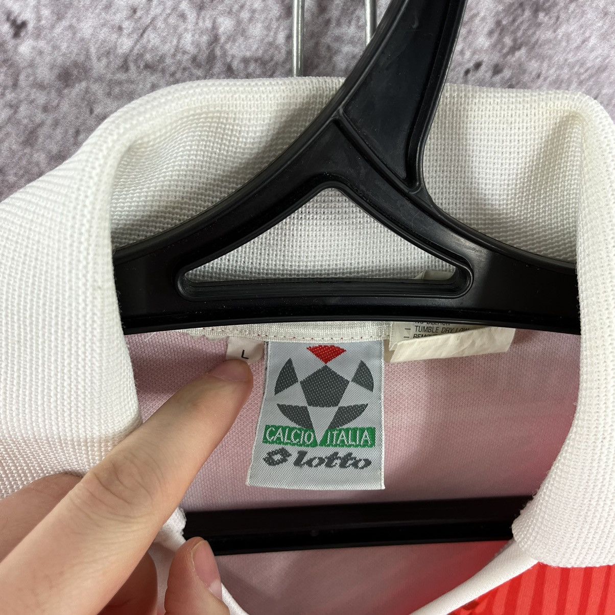 Lotto Sport × Vintage Vintage 90’s Lotto Soccer Jersey #9 TOSUN Red Tee Size L Size US L / EU 52-54 / 3 - 14 Thumbnail