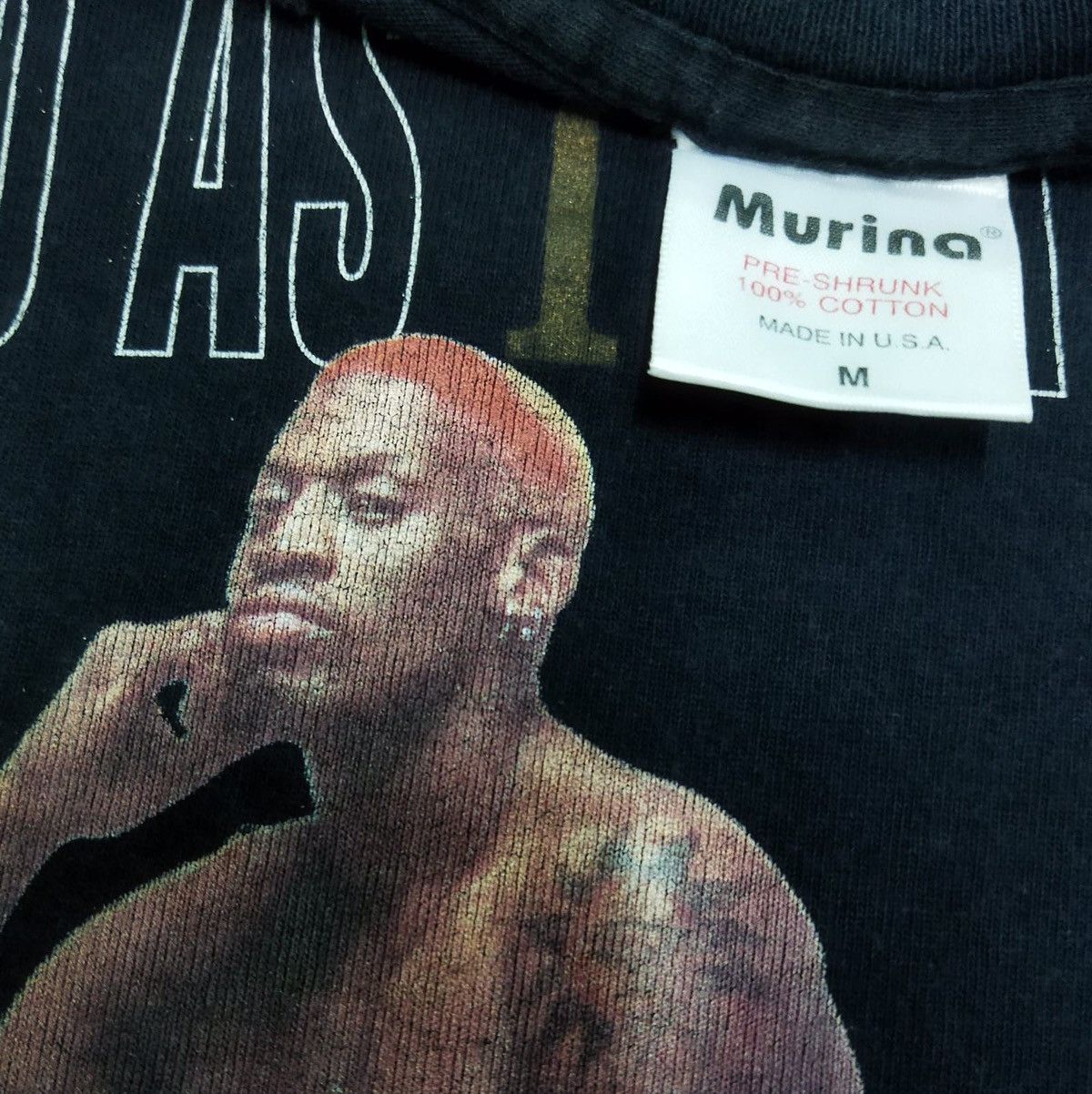 NBA × Vintage Vintage 90s Dennis Rodman Bad Ass I Wanna Be Long Sleeve Tee Size US M / EU 48-50 / 2 - 2 Thumbnail