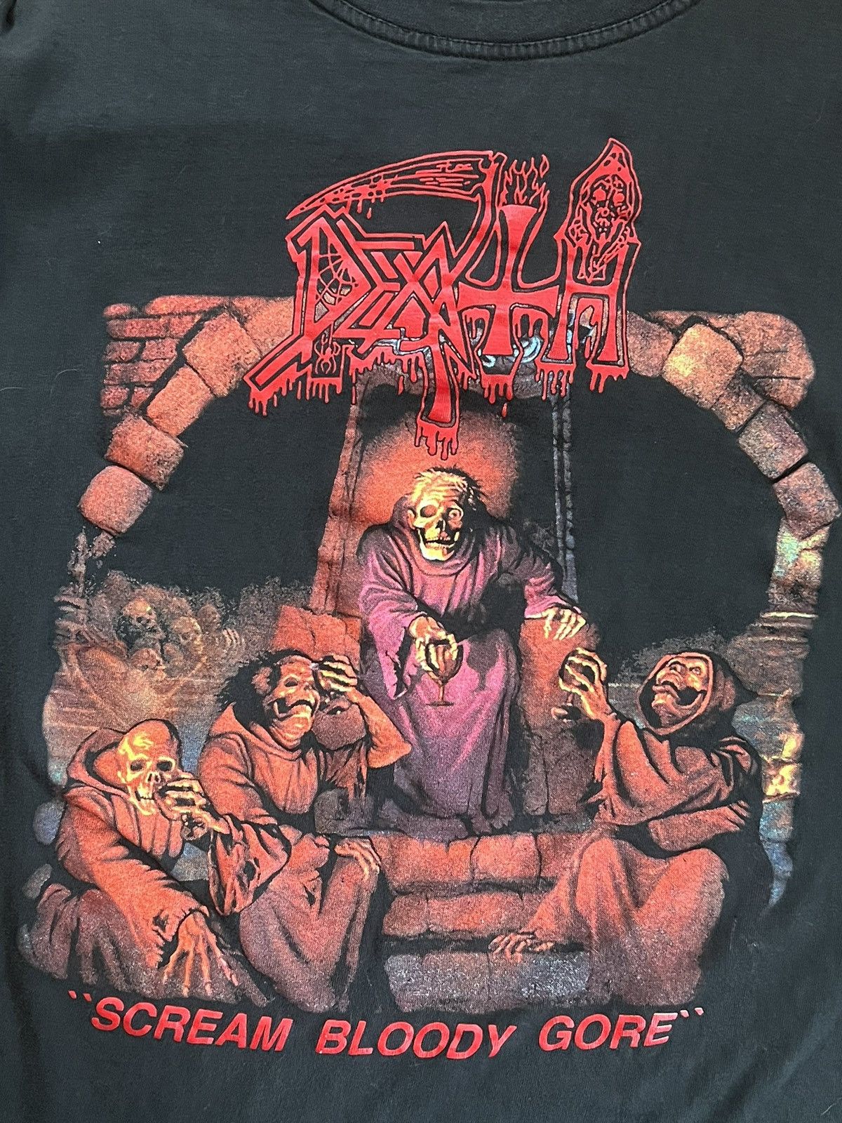 Vintage Vintage Death Scream Bloody Gore Shirt M Size US M / EU 48-50 / 2 - 4 Thumbnail