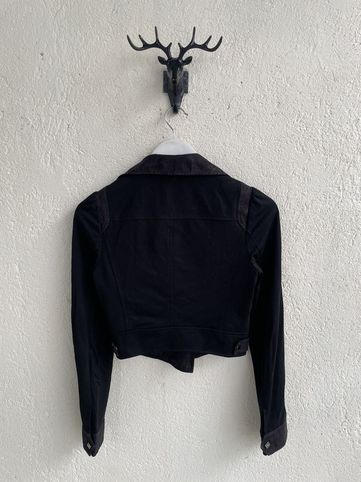 Number (N)ine 2000s DIA Asymmetrical Leather Panel Biker Lgv if6 Size US XXS / EU 40 - 7 Thumbnail