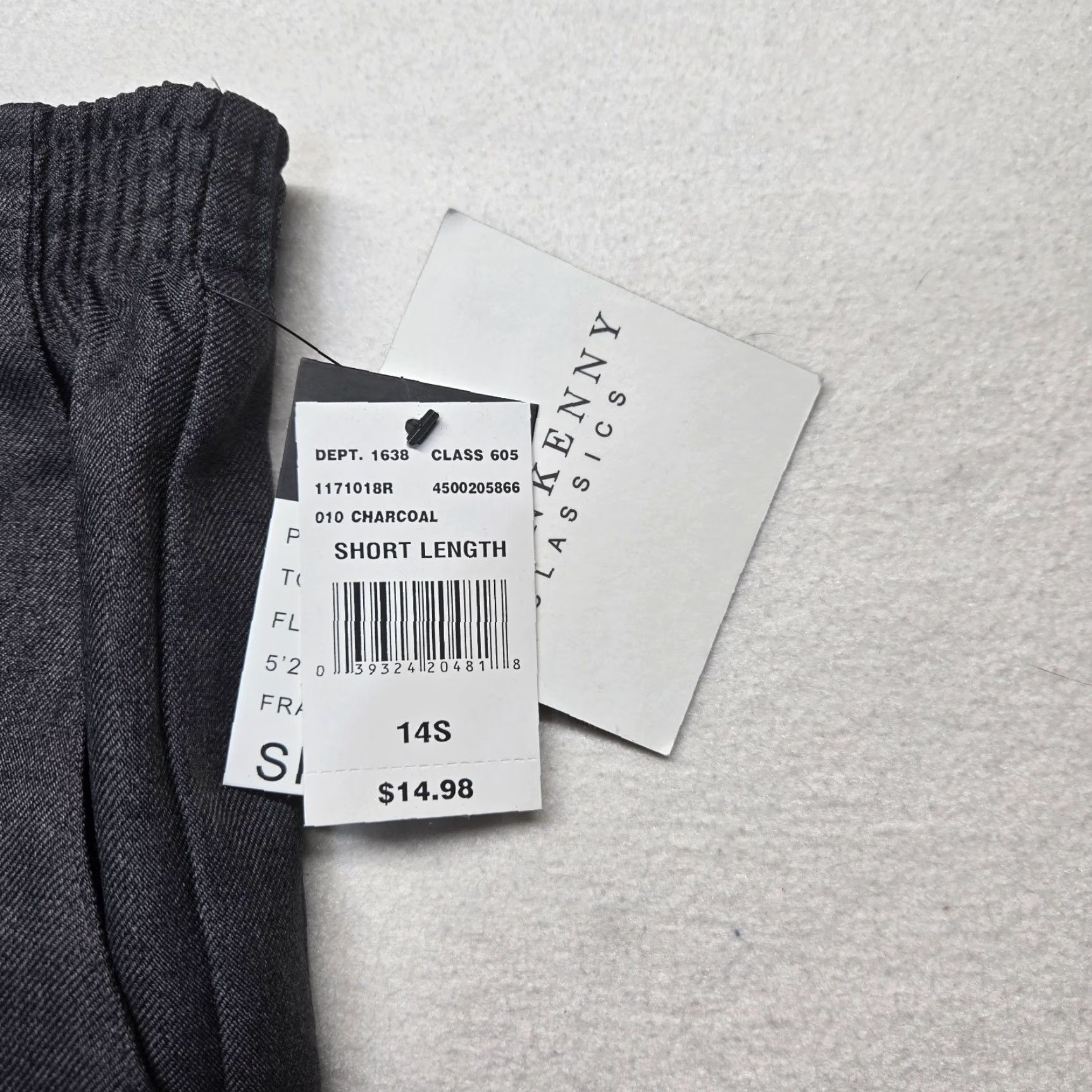 Vintage VINTAGE DonnKenny Classics Solid Dark Gray Dress Pants Women 14 Regular High Rise Straight Gray Classic Pants Womens 14S Size 36" / US 14 / IT 50 - 3 Thumbnail