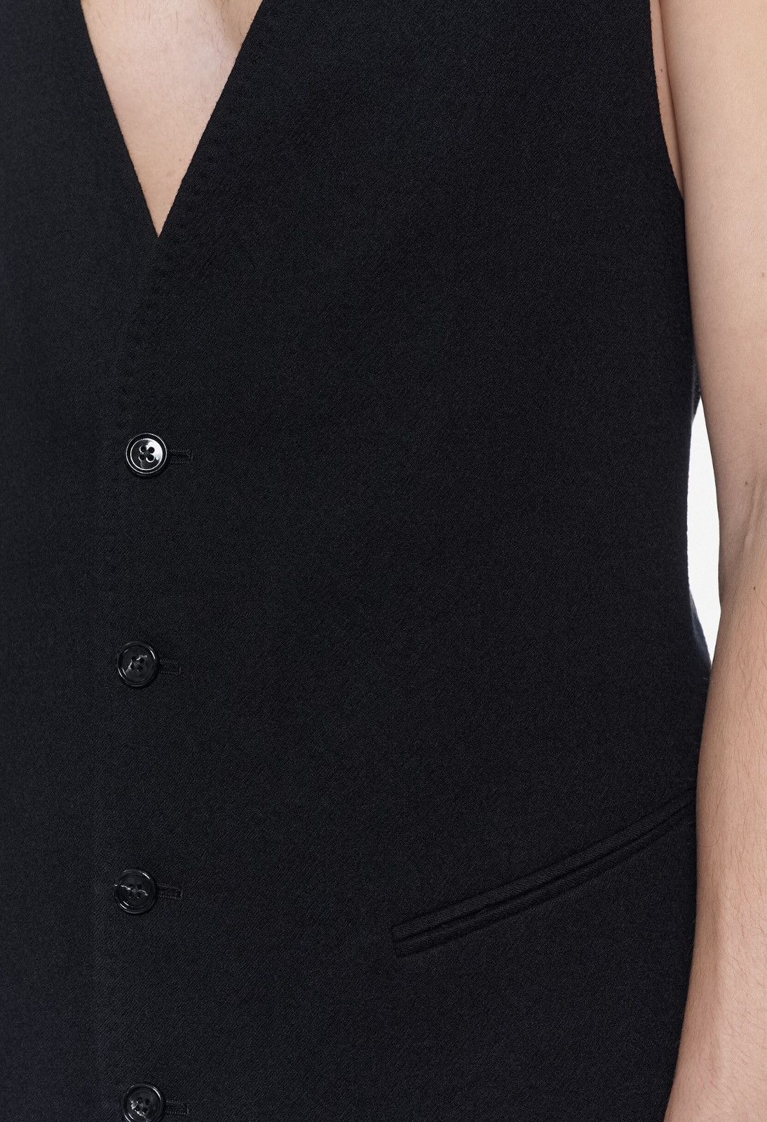 Ann Demeulemeester Ann Demeulemeester Wool Black Vest Size US L / EU 52-54 / 3 - 3 Thumbnail