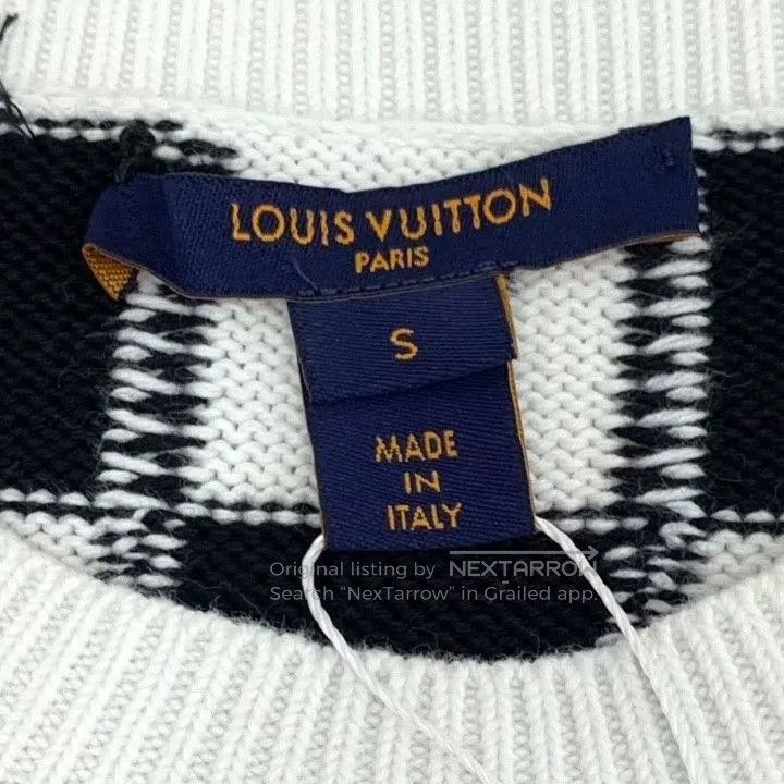 Louis Vuitton Louis Vuitton White Racing Check Cotton Sweater. Size US S / EU 44-46 / 1 - 5 Thumbnail