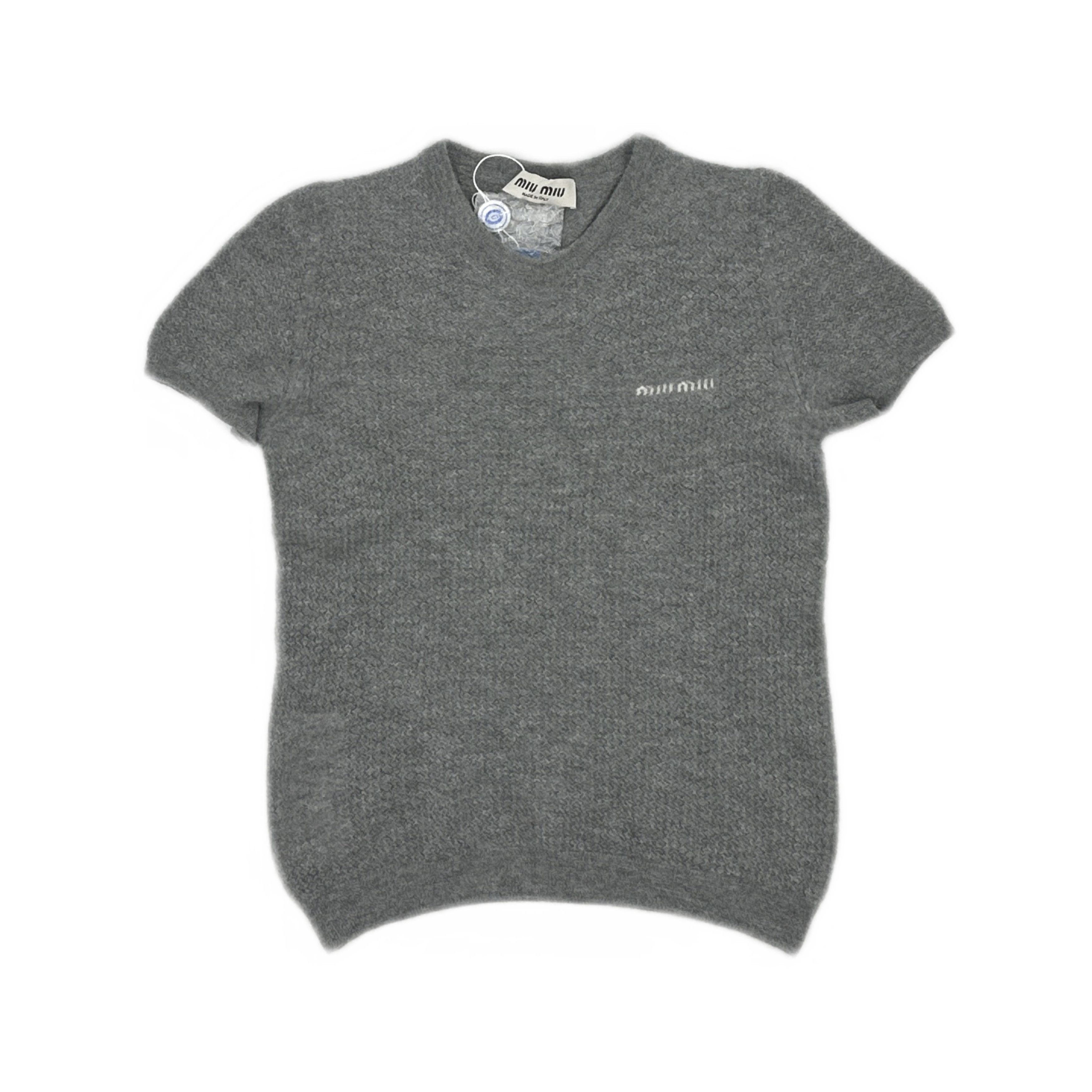 Miu Miu Miu Miu Cashmere Knit Logo Sweater Size 40 Size S / US 4 / IT 40 - 1 Thumbnail