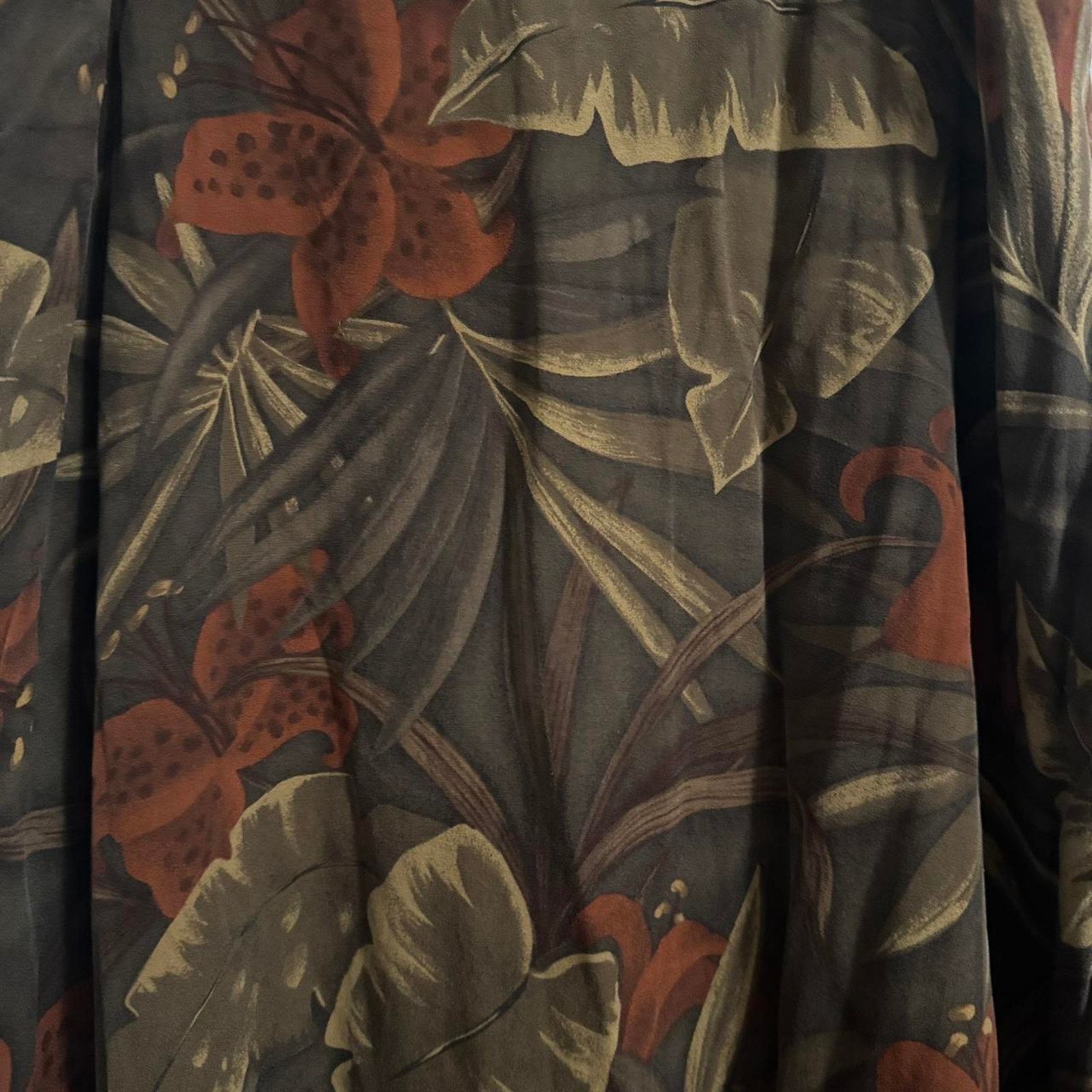 Jones New York 100% Silk Vintage Jones New York Tropical Skirt Whimsygoth Size 34" / US 12 / IT 48 - 2 Thumbnail